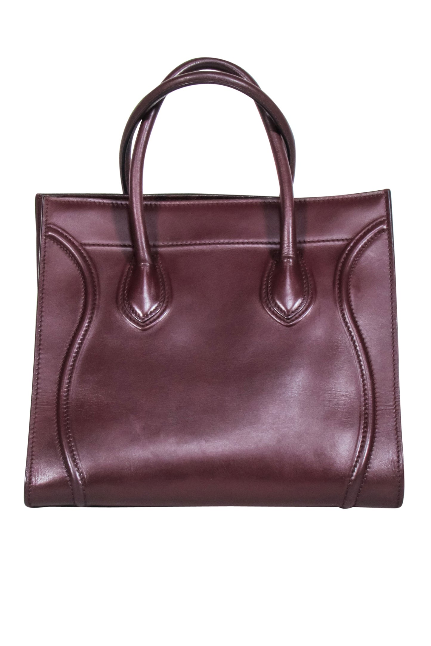Luxury CELINE - Maroon Phantom Leather Luggage Tote