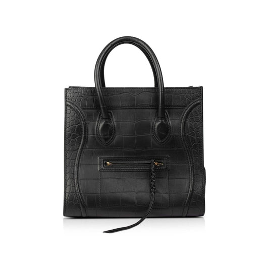 Celine Medium Embossed Luggage Phantom Tote