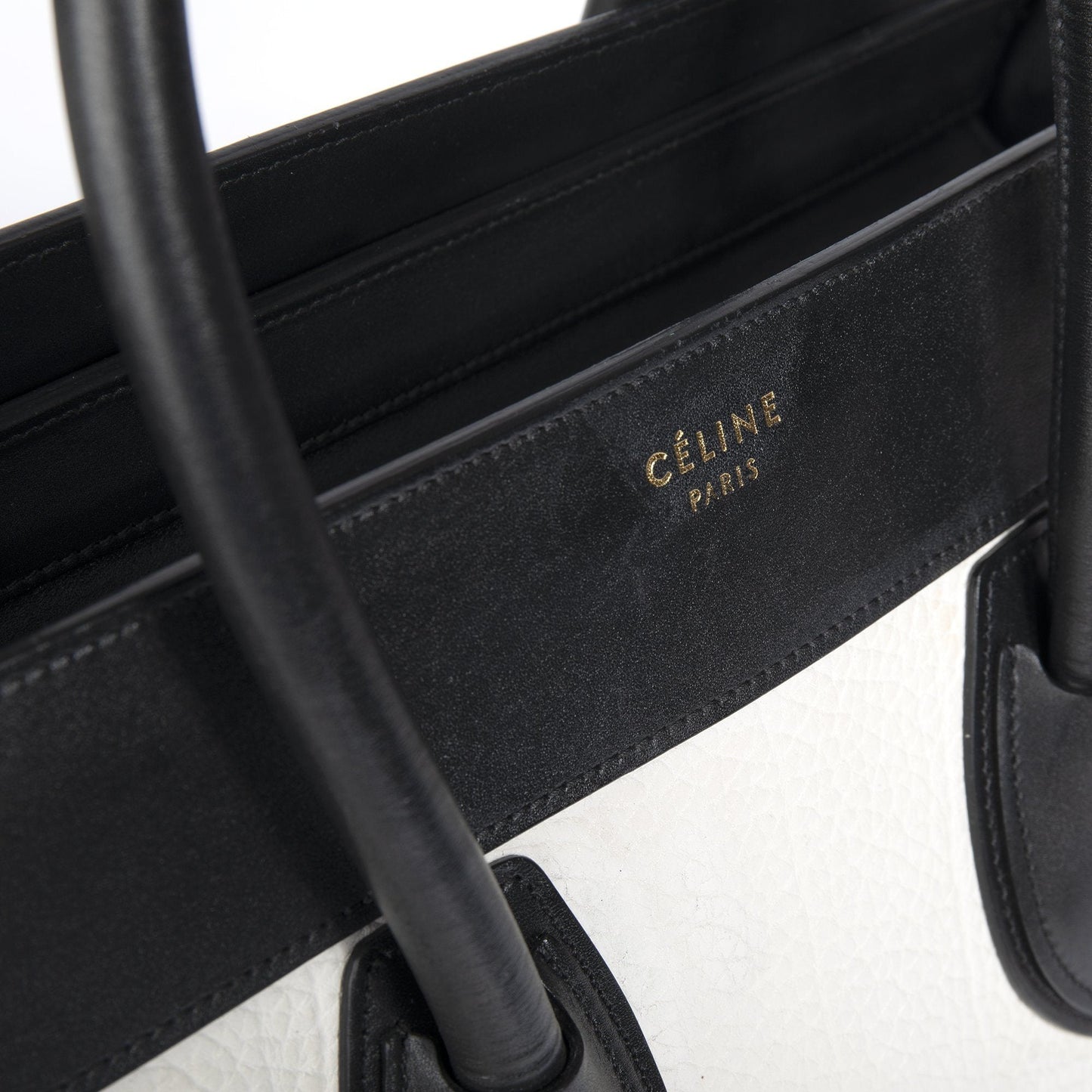 Celine Tricolor Mini Luggage Tote