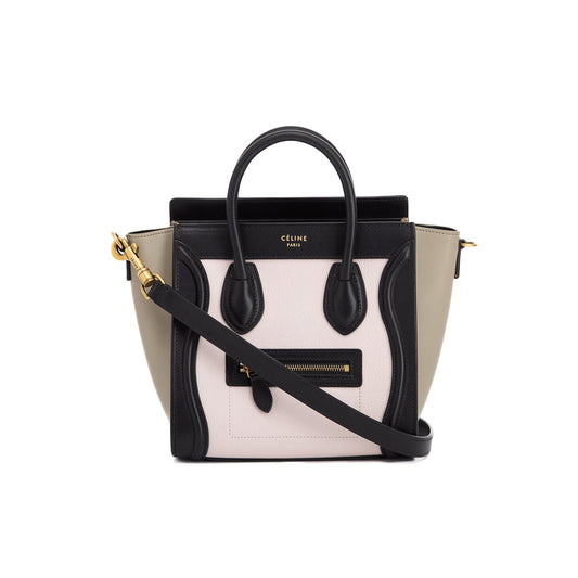 Celine Tricolour Nano Luggage Tote