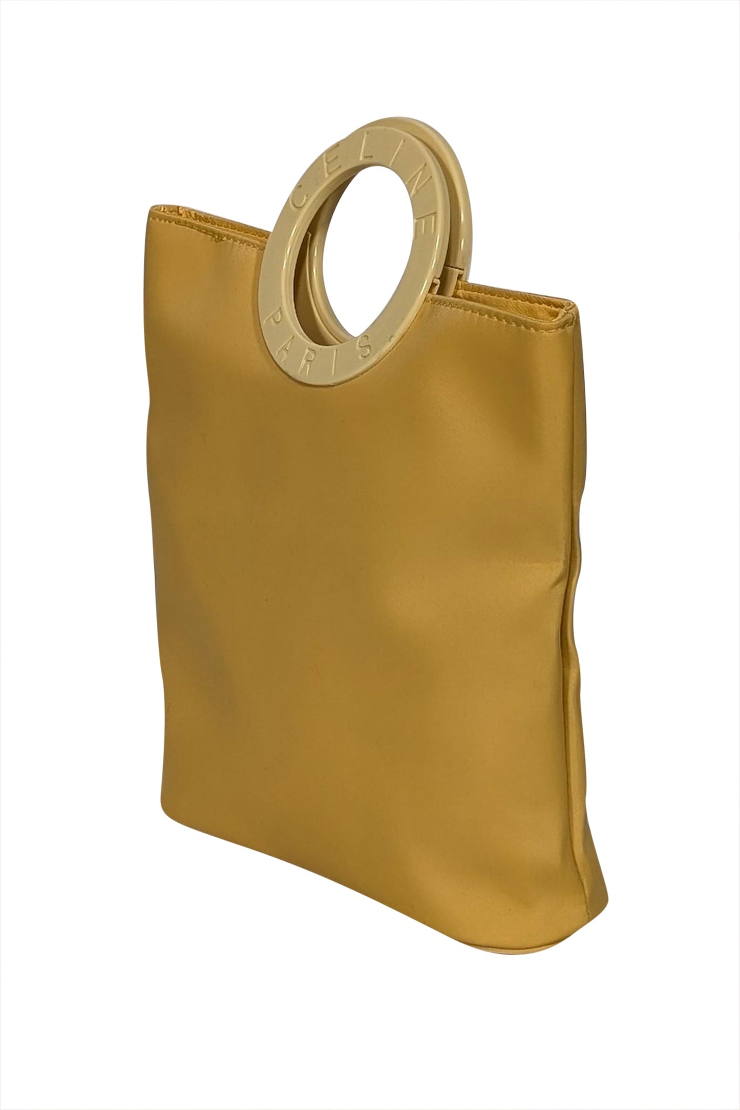 Luxury CELINE - Yellow "O" Ring Handle Mini Bag