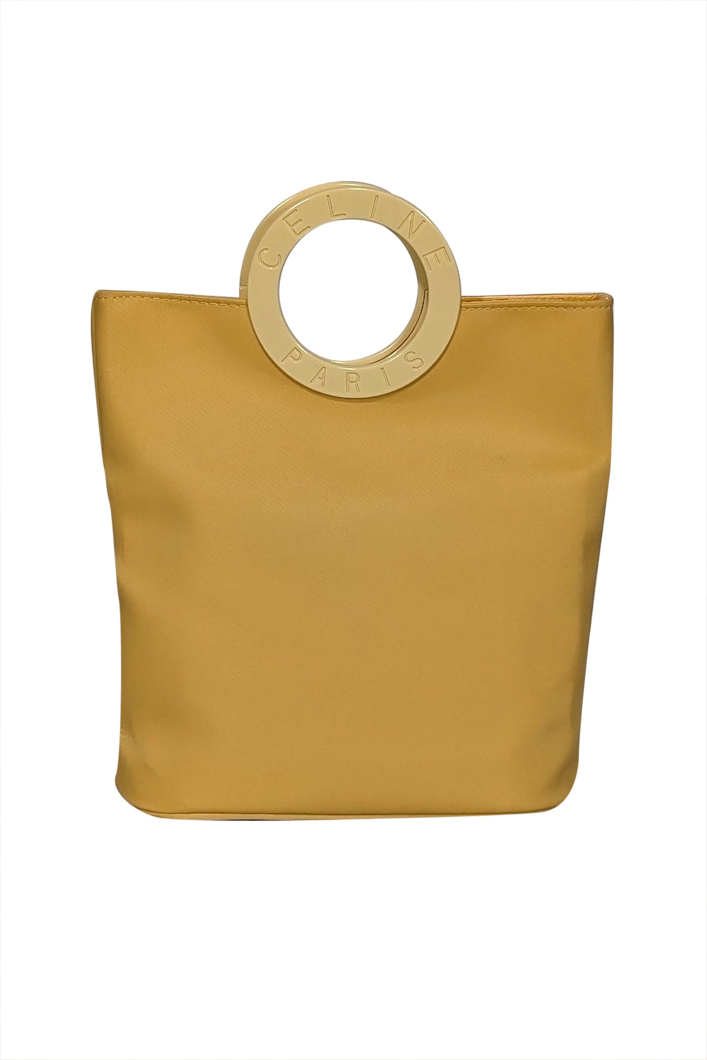 Luxury CELINE - Yellow "O" Ring Handle Mini Bag