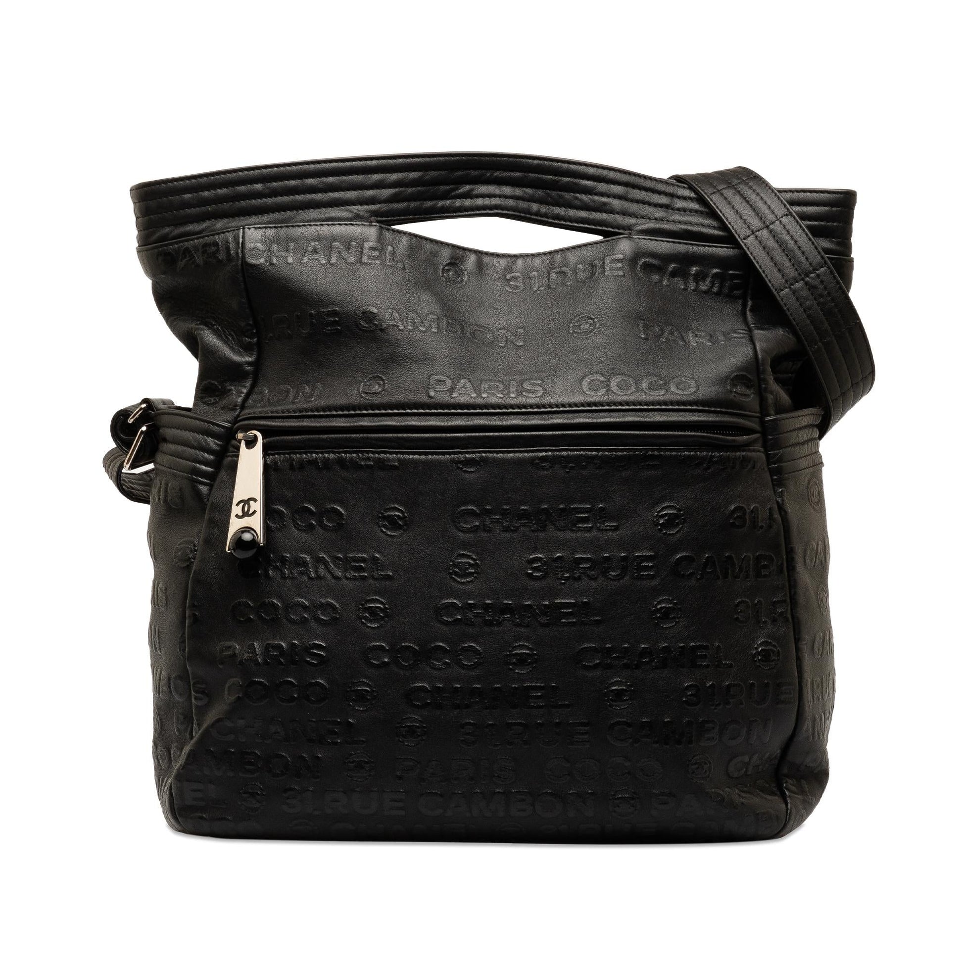 Chanel 31 Rue Cambon Embossed Leather Satchel (SHG-nBv17W) Handbag
