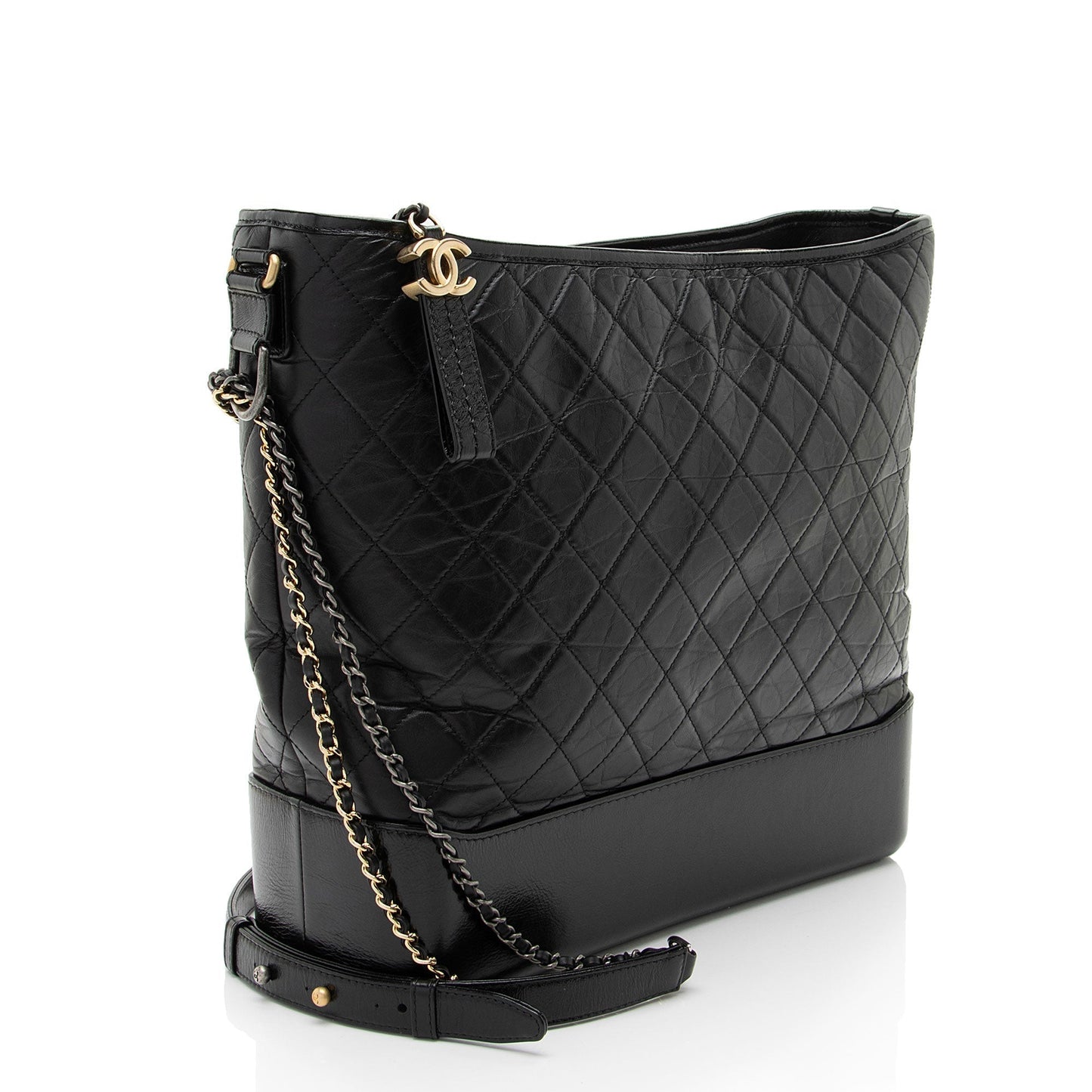 Chanel Aged Calfskin Gabrielle Maxi Hobo (SHF-oCMkLw) Shoulder Bag