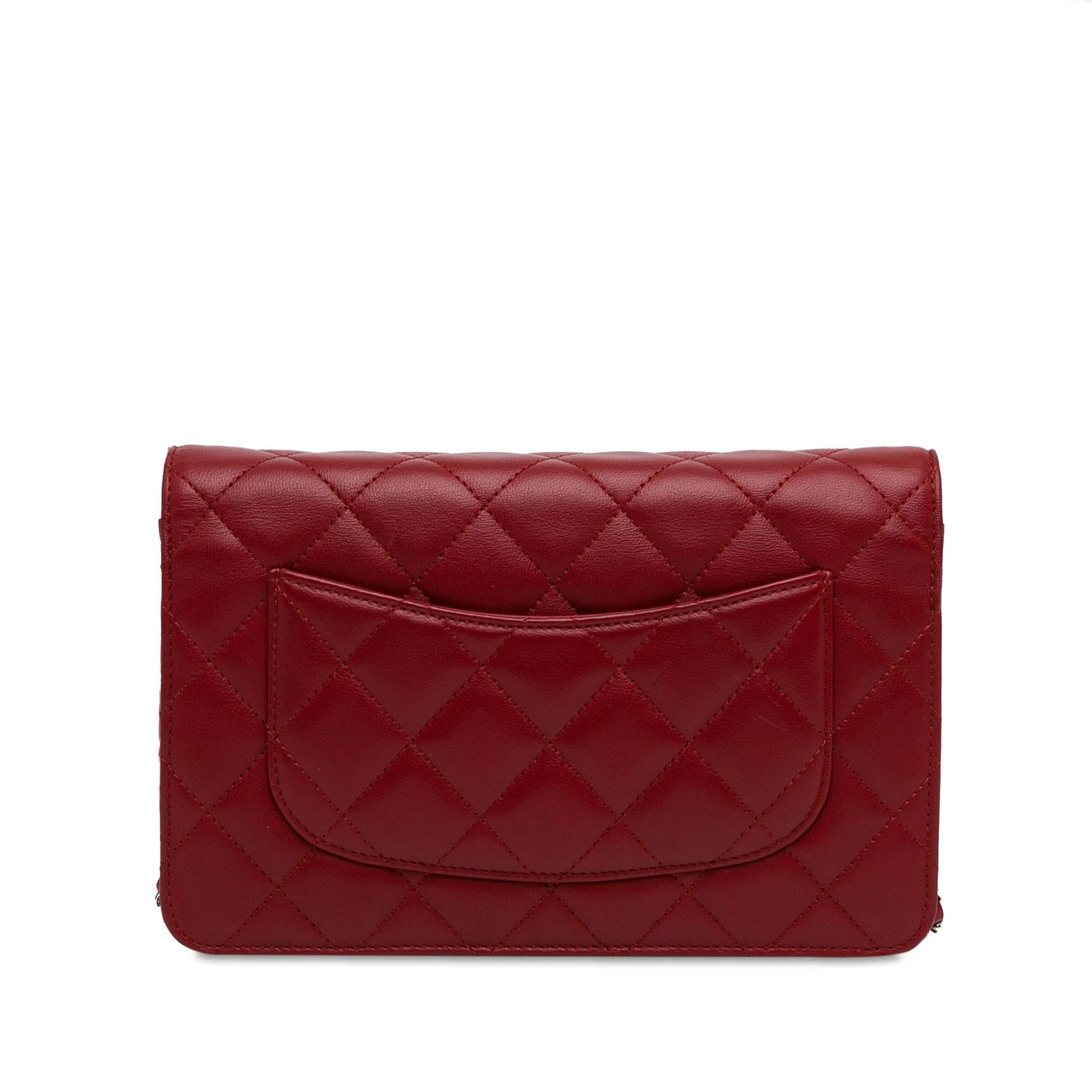 Chanel CC Lambskin Wallet on Chain (SHG-nOOcvI) Crossbody