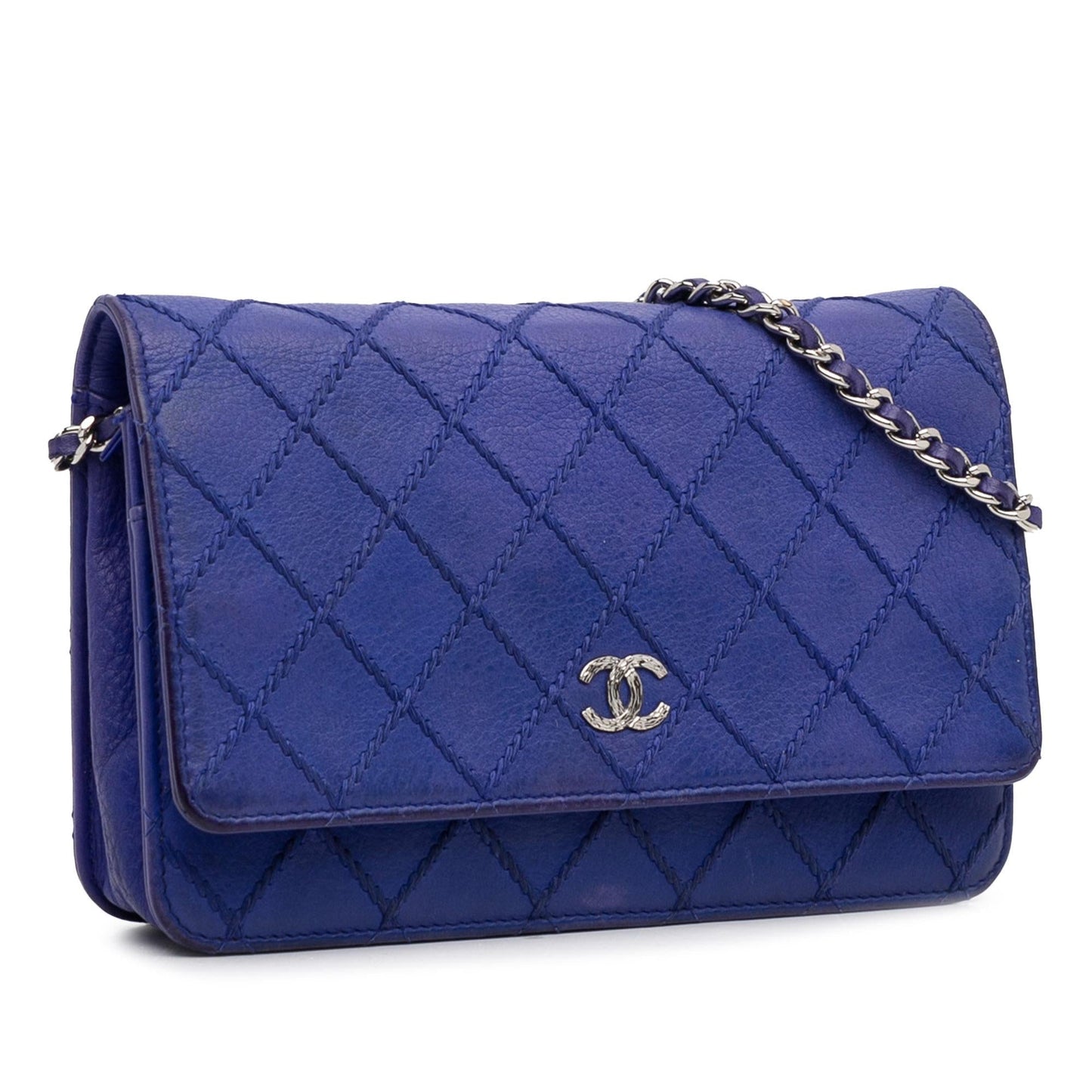 Chanel CC Lambskin Wild Stitch Wallet on Chain (SHG-IF20c2) Crossbody