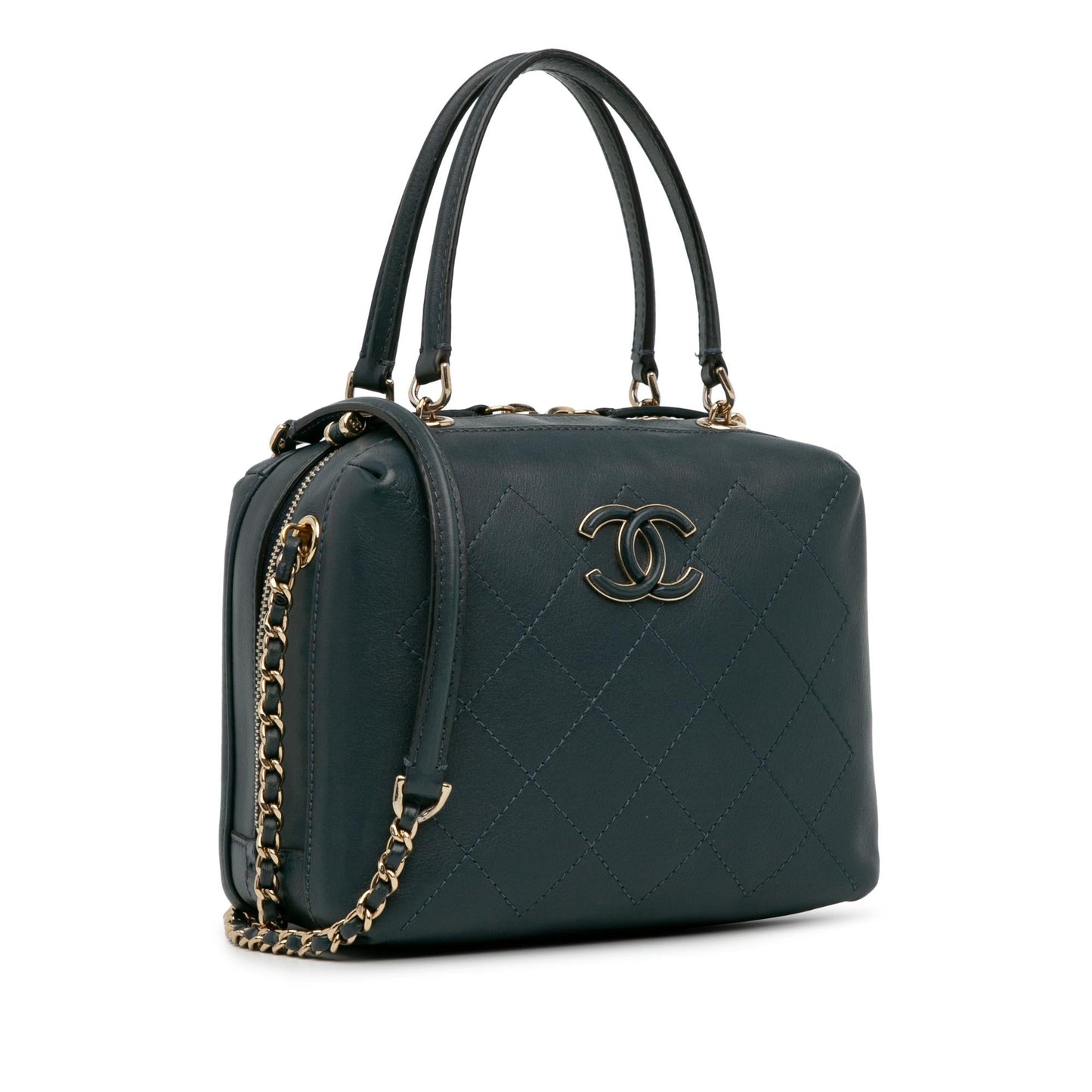 Chanel CC Quilted Bullskin Vanity Case (SHG-3WgpyN) Handbag