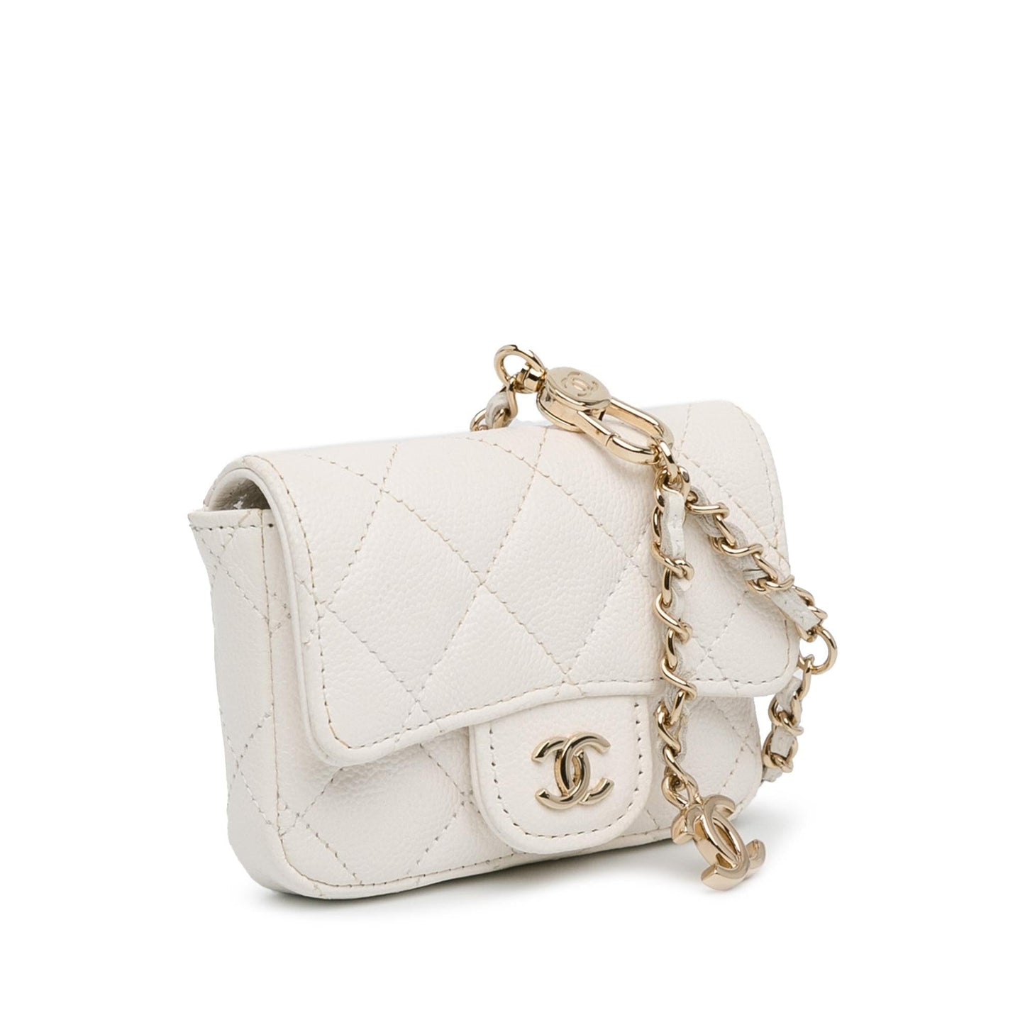 Chanel CC Quilted Caviar Belt Bag (SHG-EZD7VW)