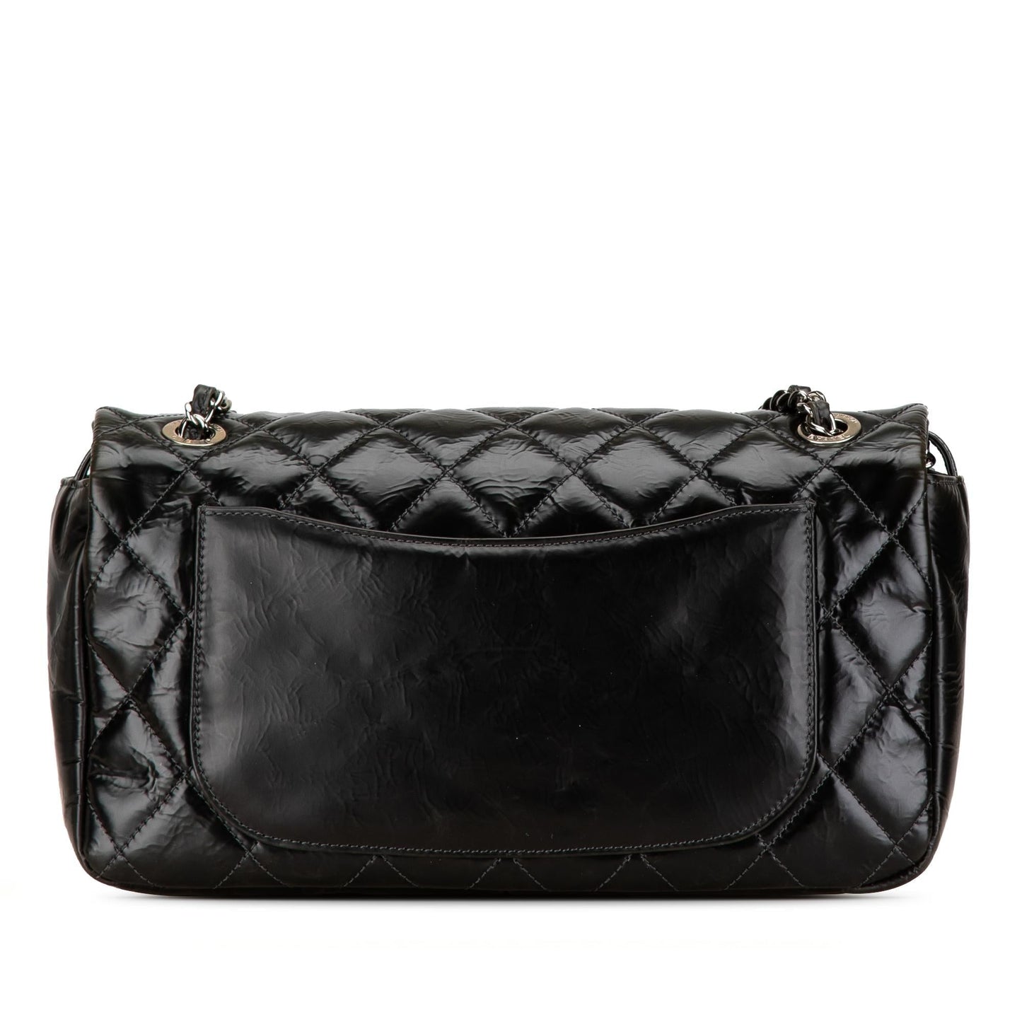 Chanel CC Quilted Glazed Calfskin Flap (SHG-16f7wX) Shoulder Bag