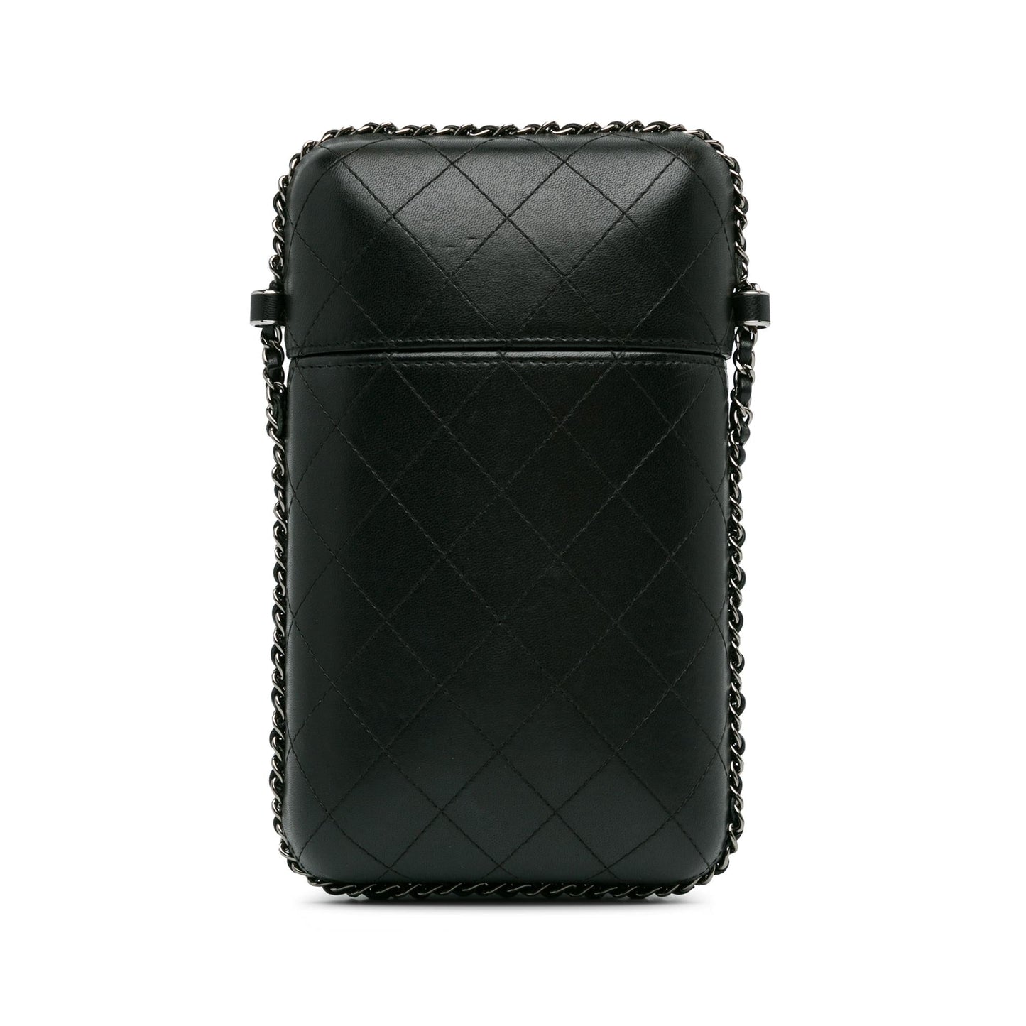 Chanel CC Quilted Lambskin Chain Around Phone Holder (SHG-5LOp7V) Crossbody