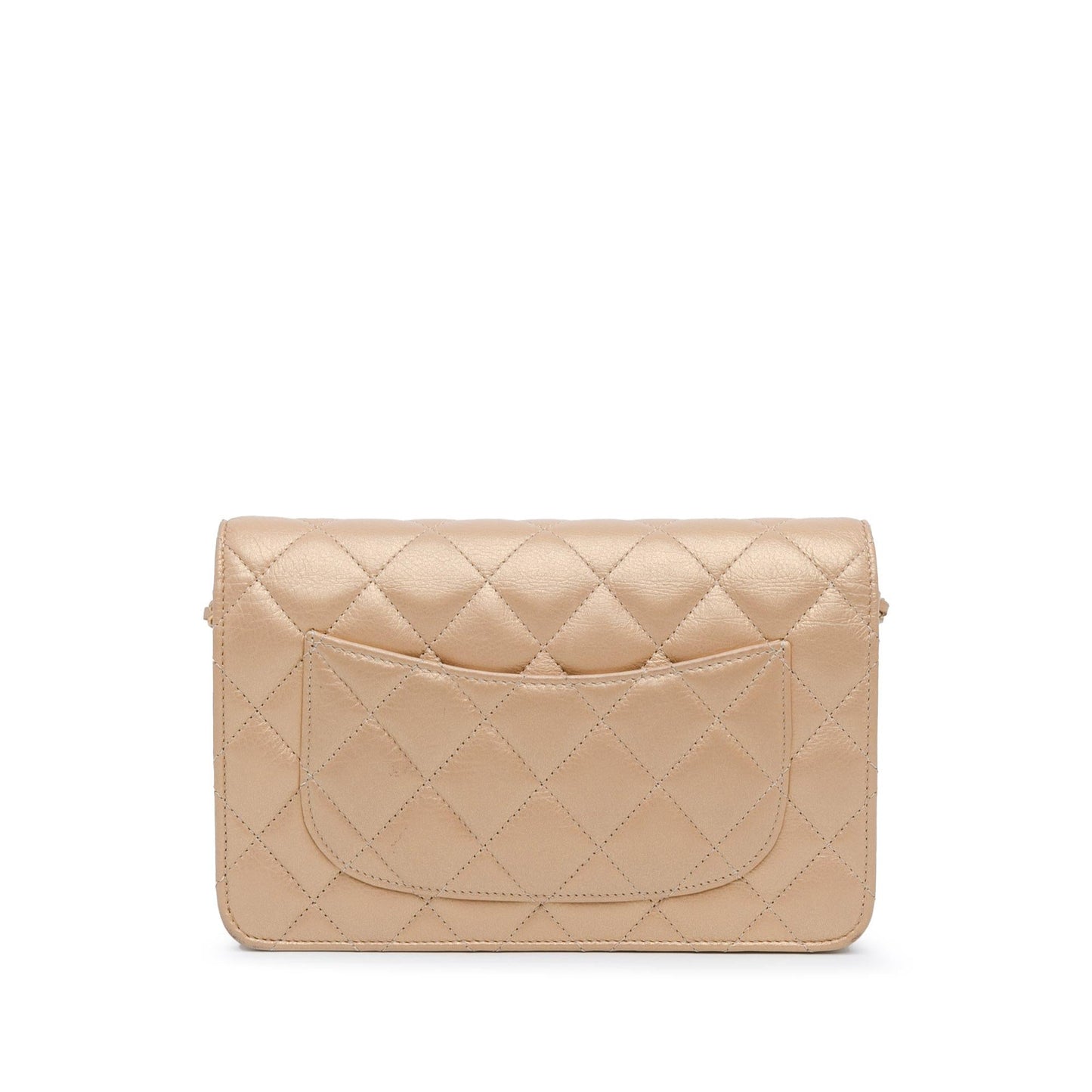 Chanel CC Quilted Lambskin Coin Charm Wallet on Chain (SHG-cXVvnN) Crossbody