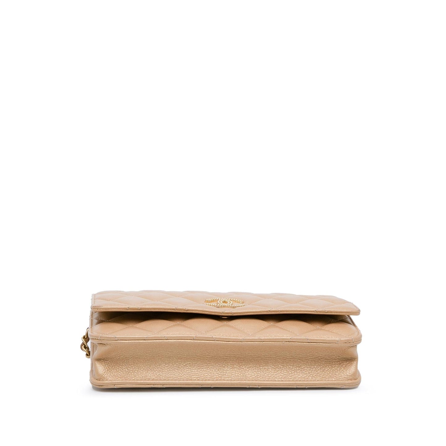 Chanel CC Quilted Lambskin Coin Charm Wallet on Chain (SHG-cXVvnN) Crossbody