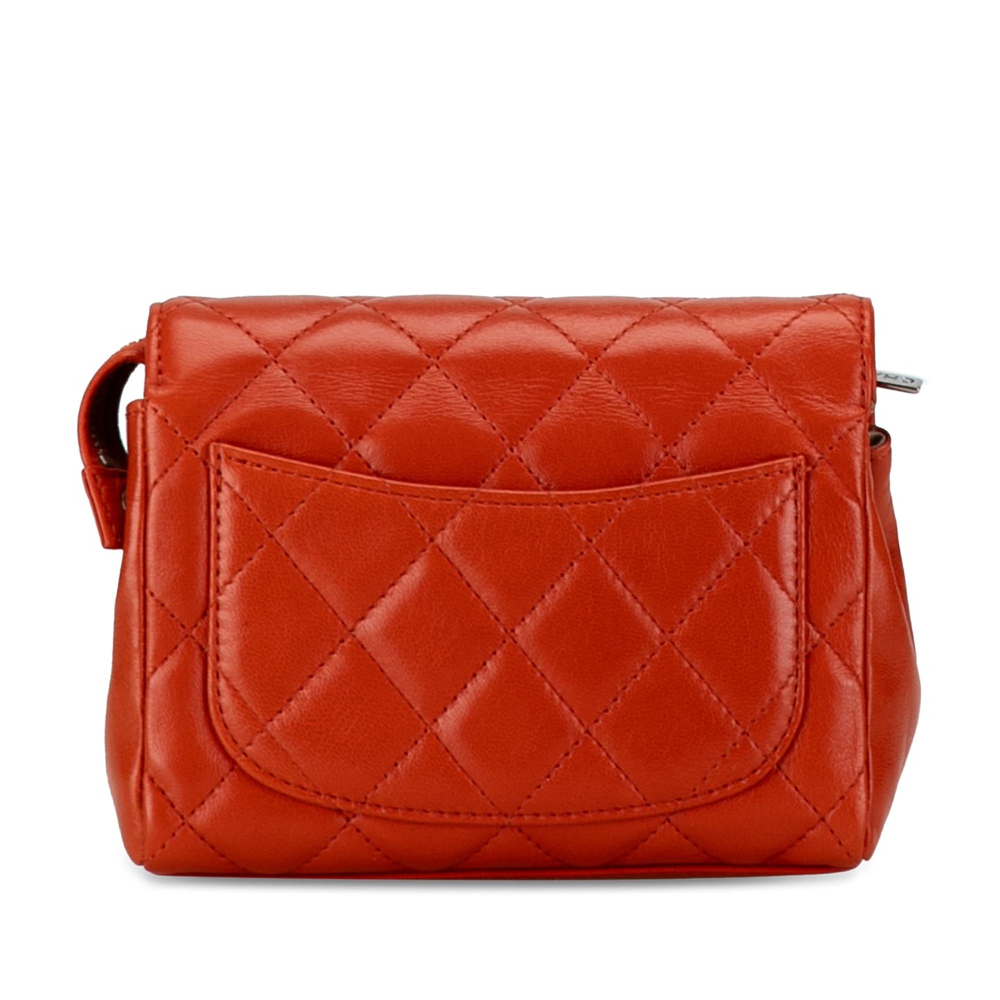 Chanel CC Quilted Lambskin Cosmetic Case (SHG-lBlq6T) Handbag