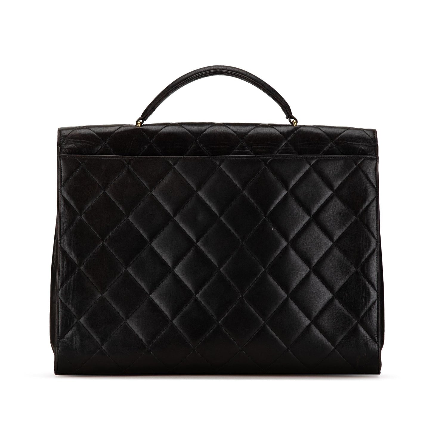 Chanel CC Quilted Lambskin Flap Briefcase (SHG-8TcoB4) Tote