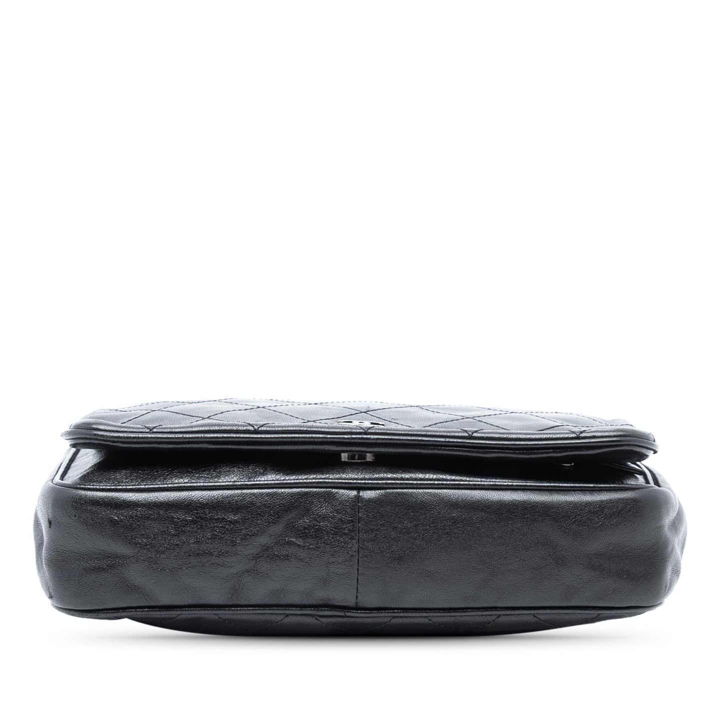 Chanel CC Quilted Lambskin Full Flap Wallet on Chain