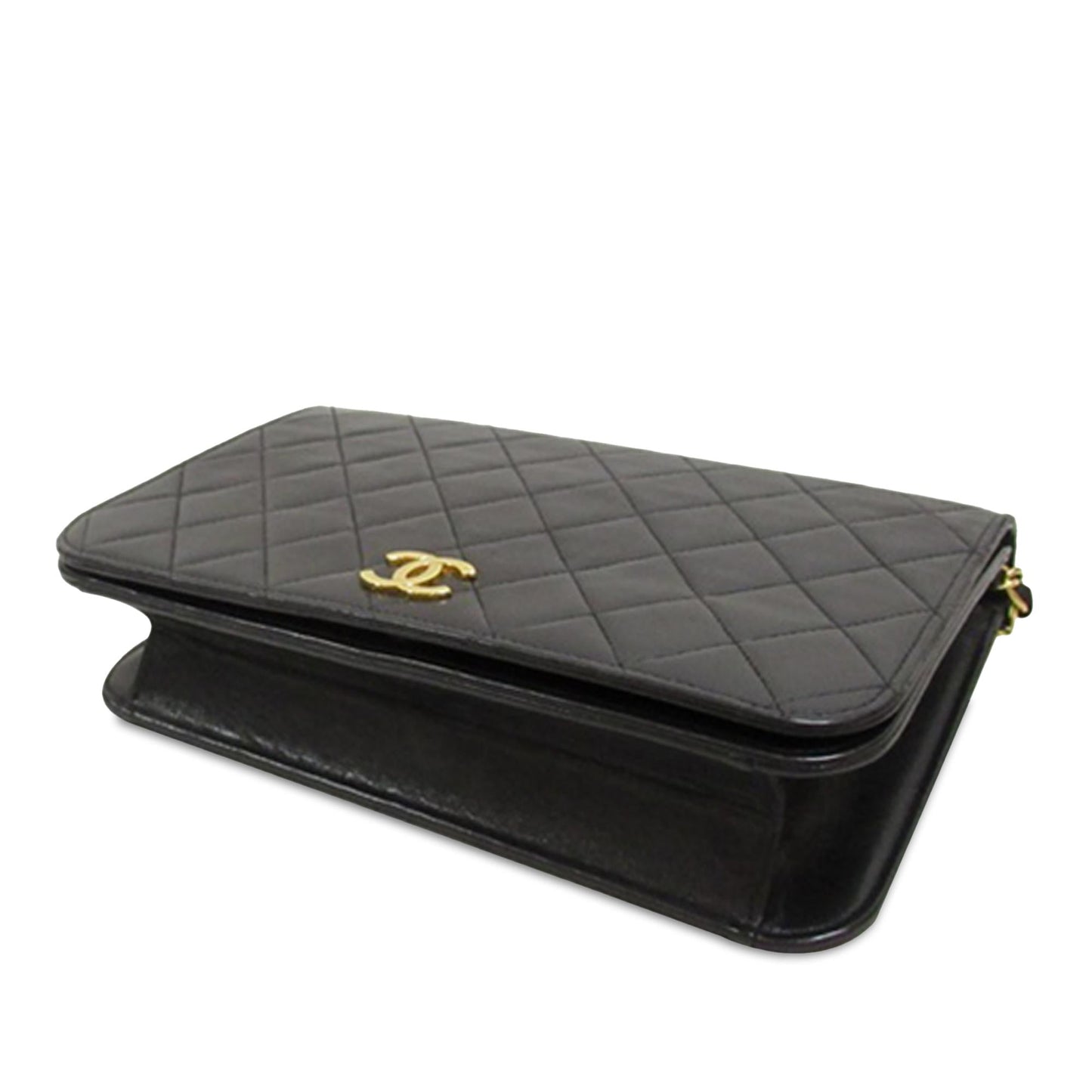 Chanel CC Quilted Lambskin Full Flap (SHG-asJbUd) Crossbody