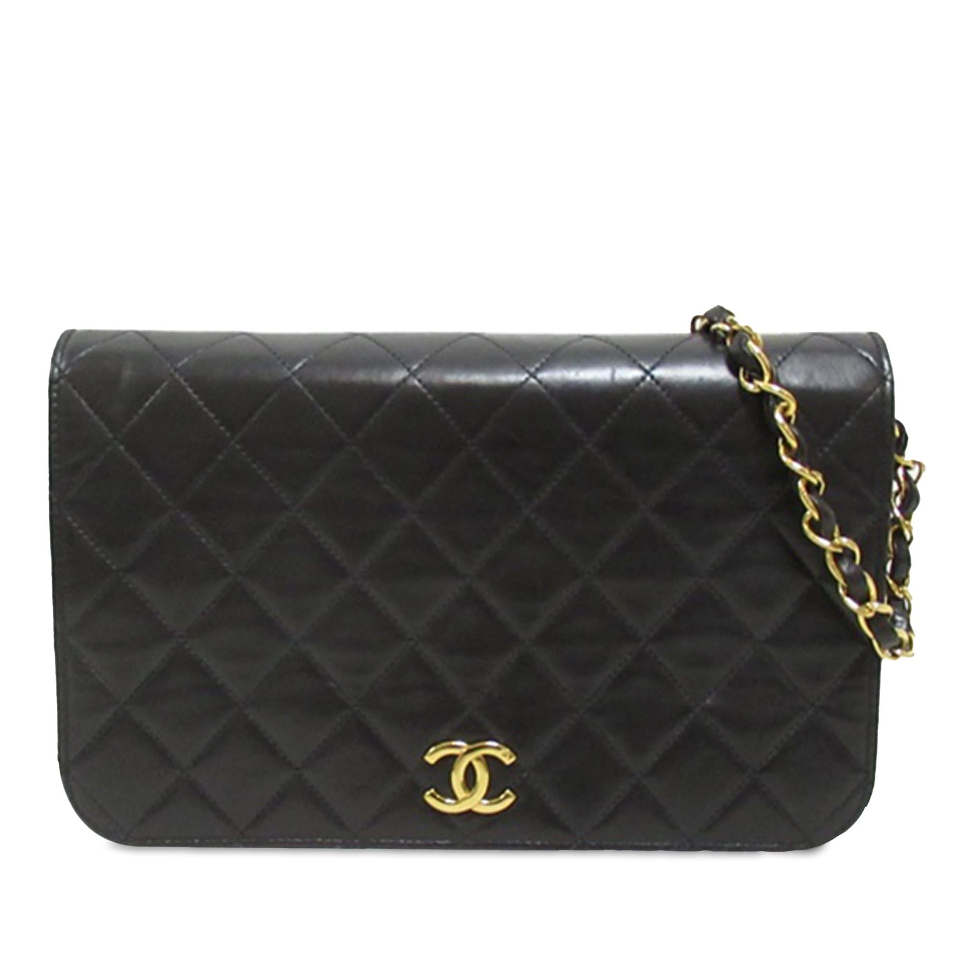 Chanel CC Quilted Lambskin Full Flap (SHG-asJbUd) Crossbody