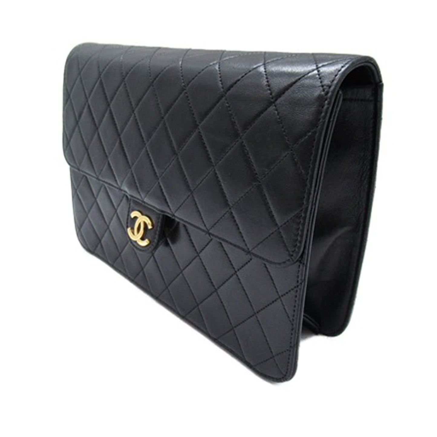 Chanel CC Quilted Lambskin Single Flap (SHG-iO4bfz) Crossbody