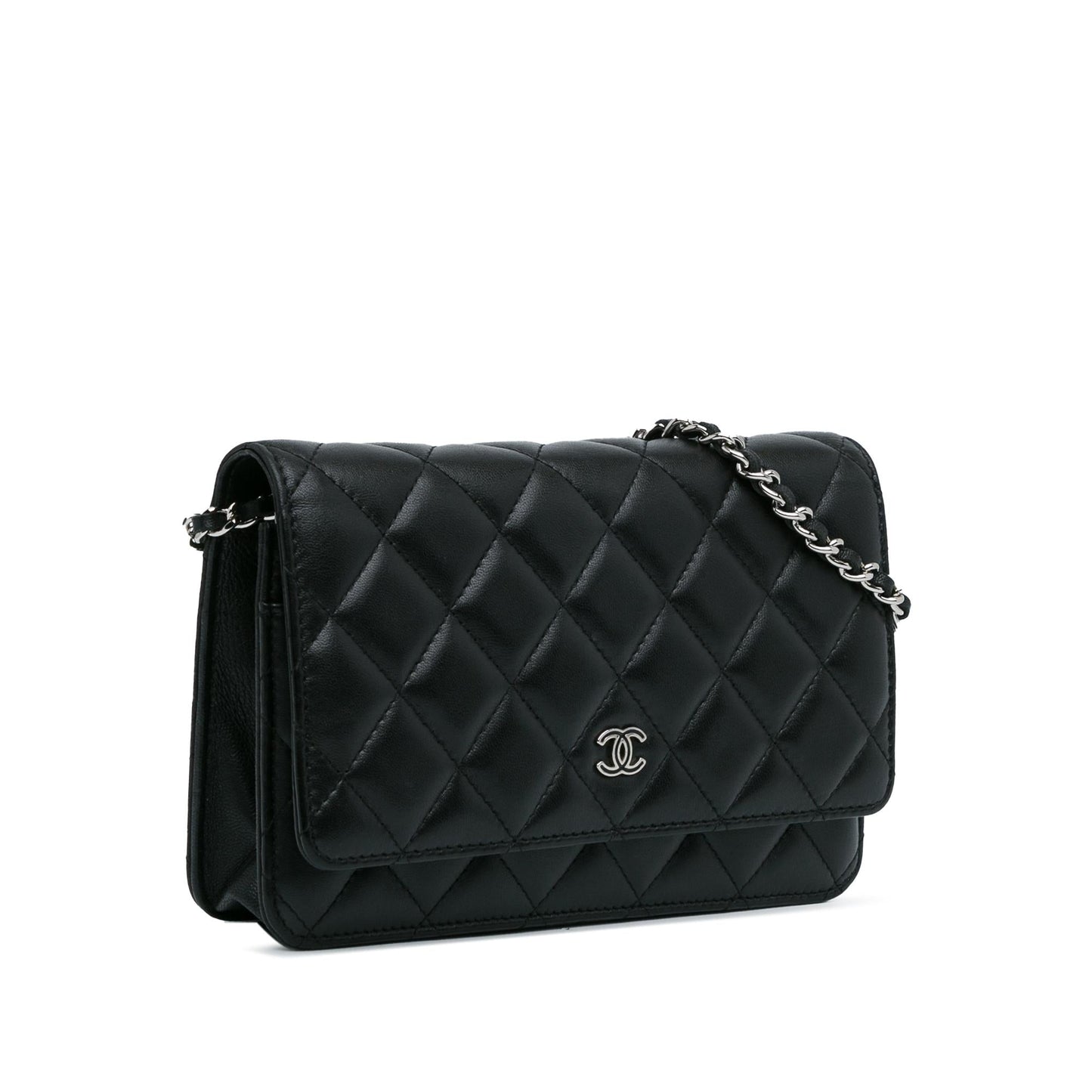 Chanel CC Quilted Lambskin Wallet On Chain (SHG-FJ9bzv) Crossbody
