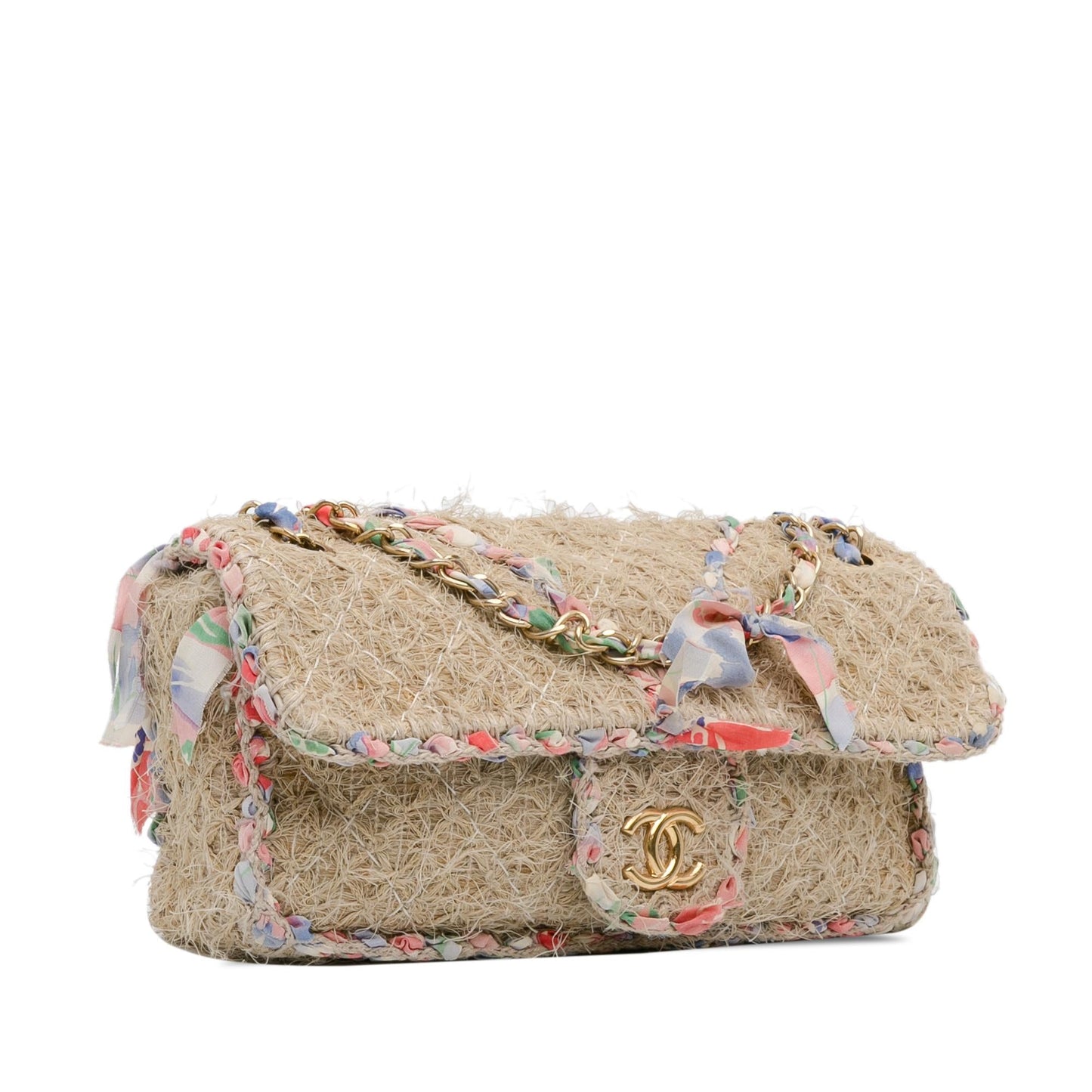 Chanel CC Straw Country Flap (SHG-eOS05U) Shoulder Bag