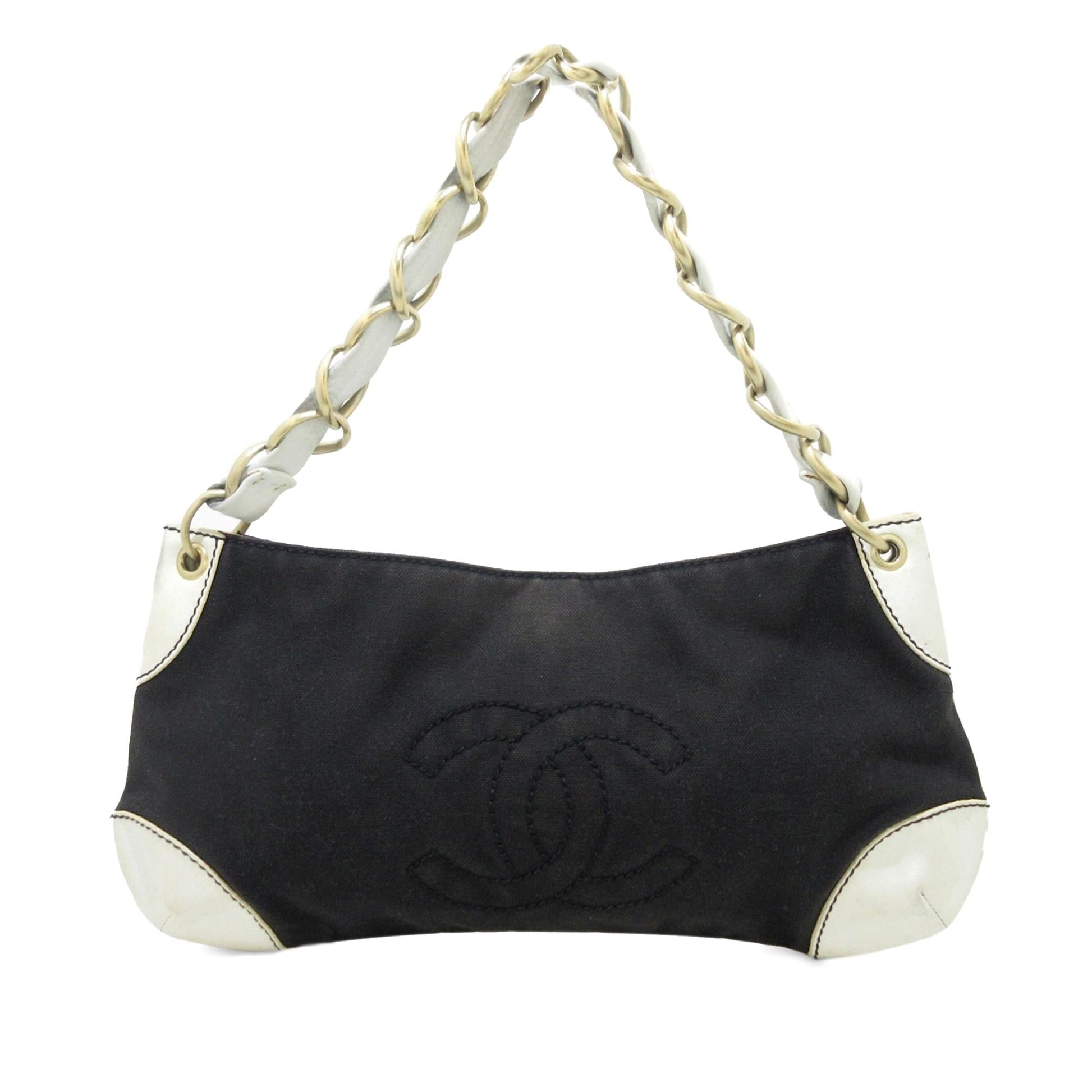 Chanel Canvas Olsen Shoulder Bag (SHG-Be0rTX)