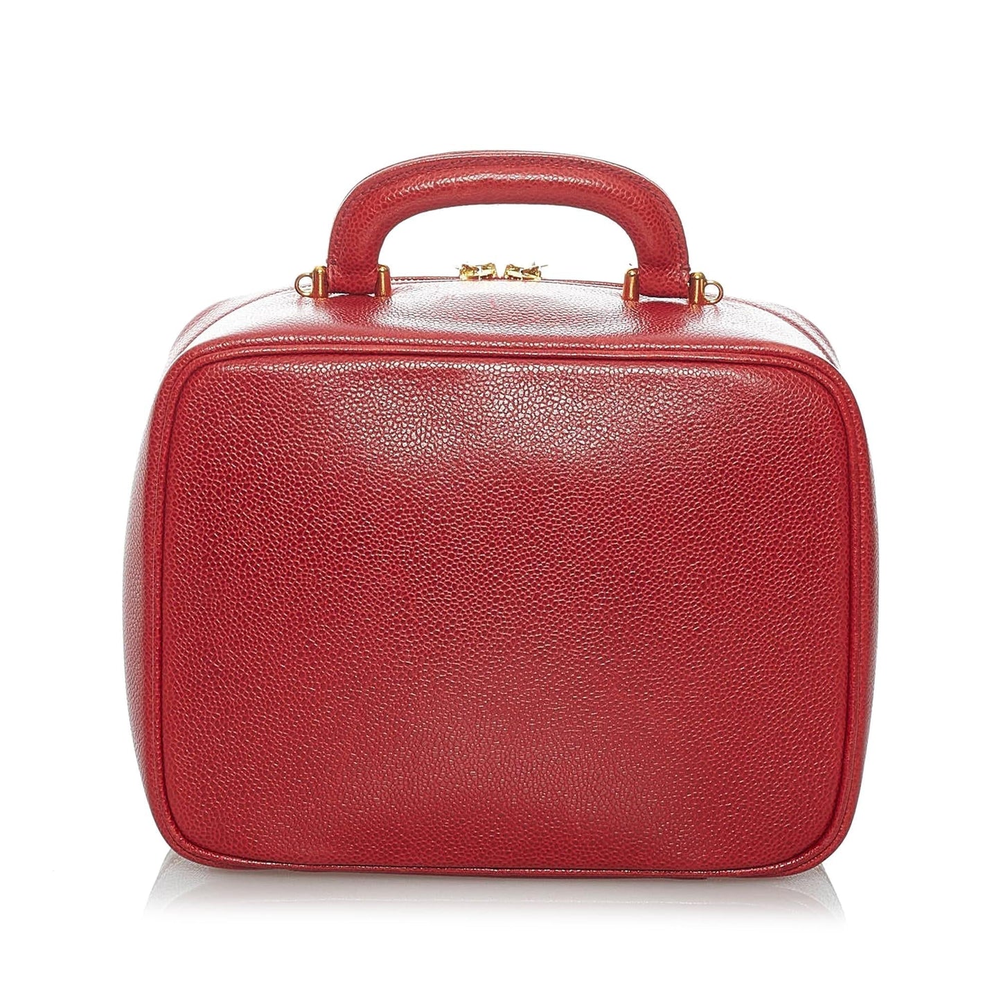 Chanel Caviar CC Lunch Box Vanity Case (SHG-PrqR71) Handbag
