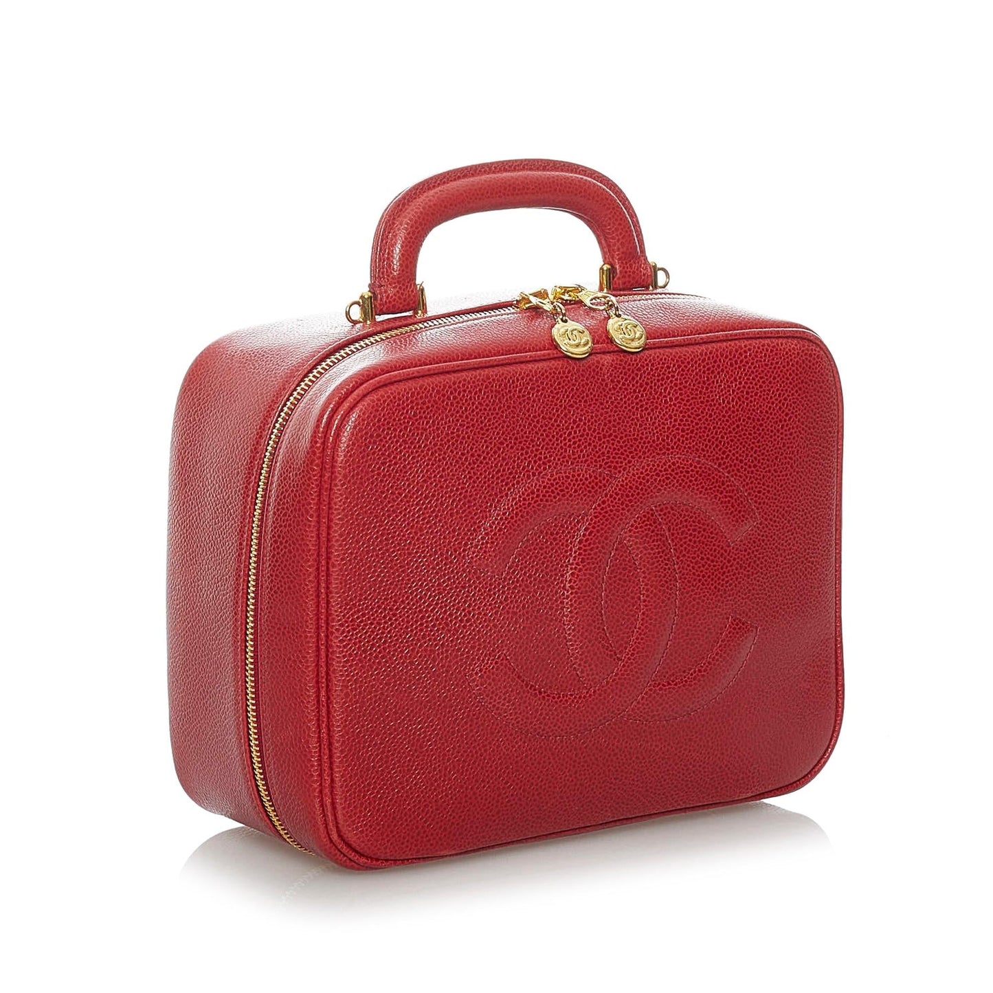 Chanel Caviar CC Lunch Box Vanity Case (SHG-PrqR71) Handbag