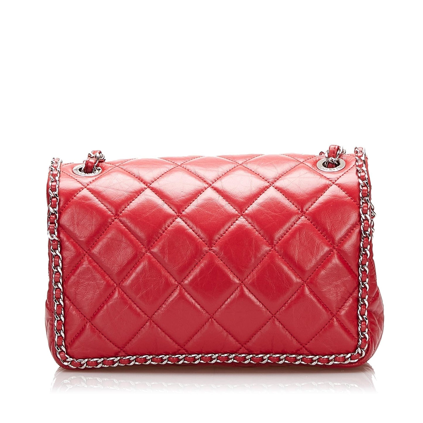 Chanel Crumpled Chain All Over Flap (SHG-NURjgY) Shoulder Bag