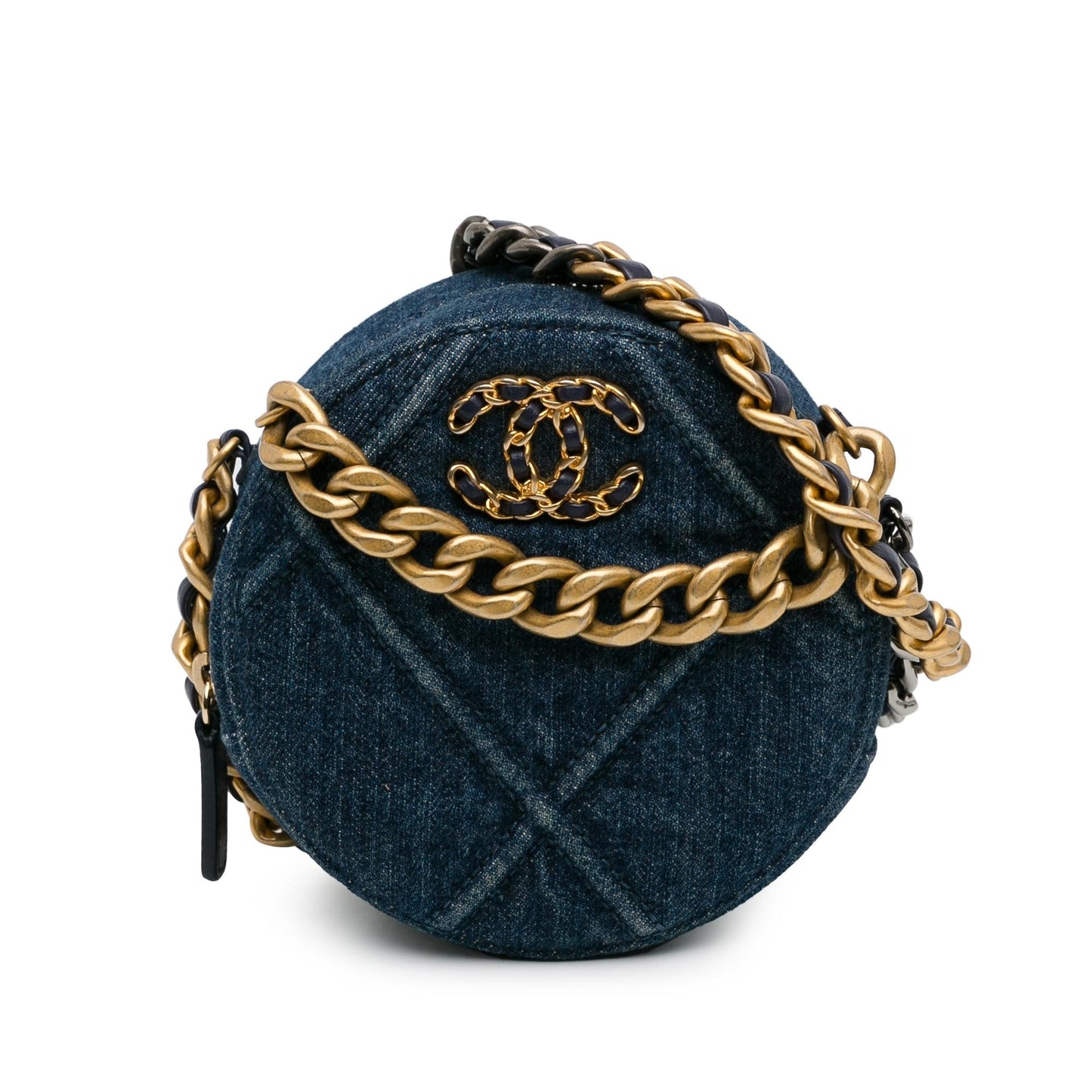 Chanel 19 Round Clutch with Chain (SHG-NNHtw0)