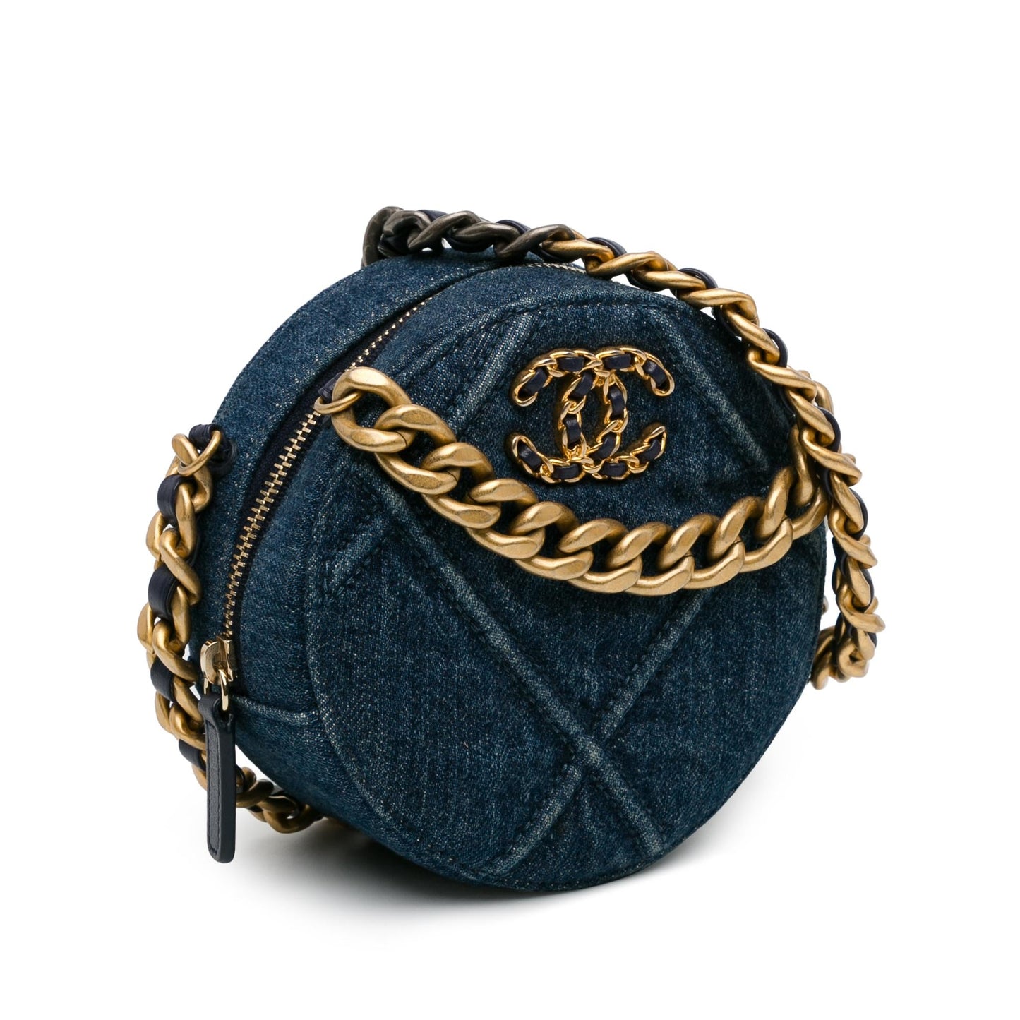 Chanel 19 Round Clutch with Chain (SHG-NNHtw0)