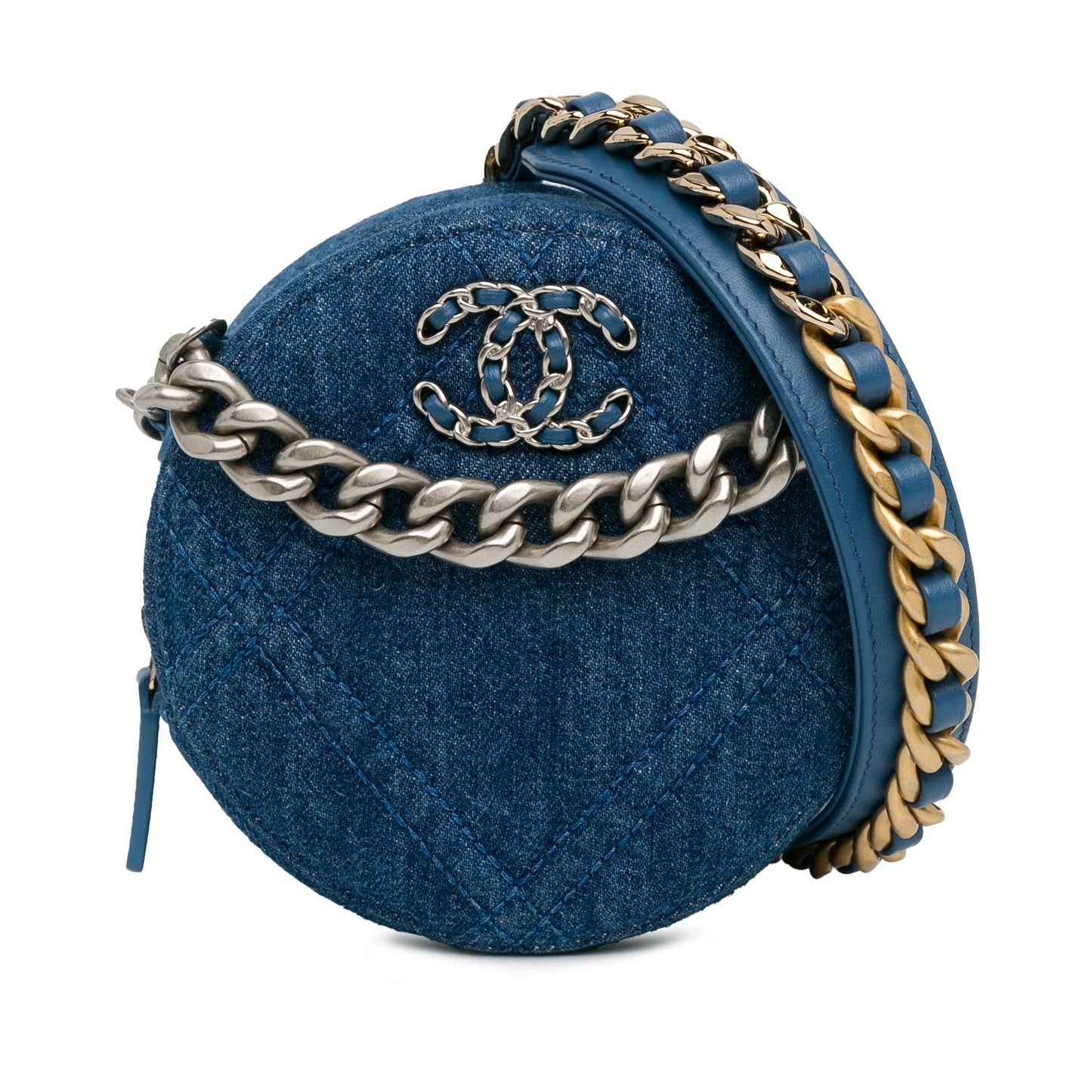 Chanel 19 Round Clutch with Chain (SHG-ZTvgcm)