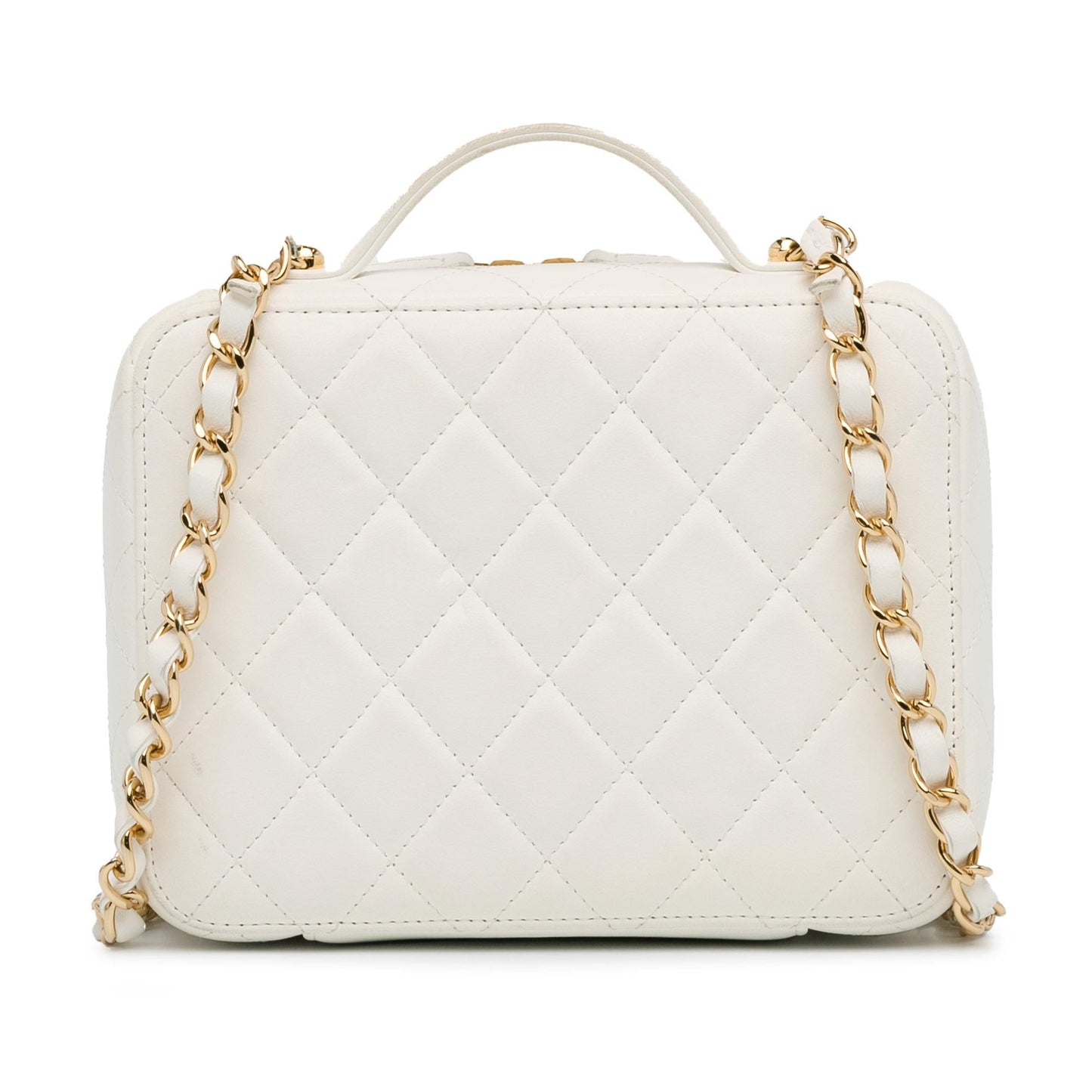 Chanel Golden Plate Vanity Case (SHG-B4IXoj) Handbag