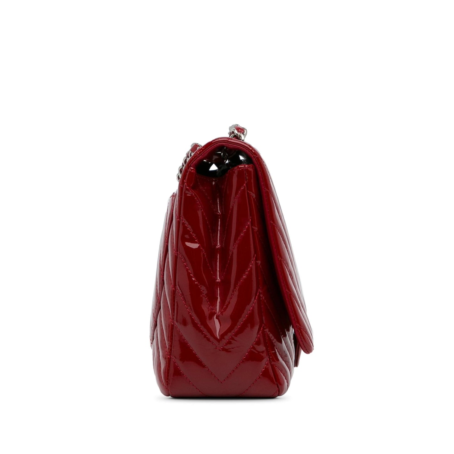 Chanel Jumbo Chevron Patent Single Flap (SHG-8b5izz) Shoulder Bag