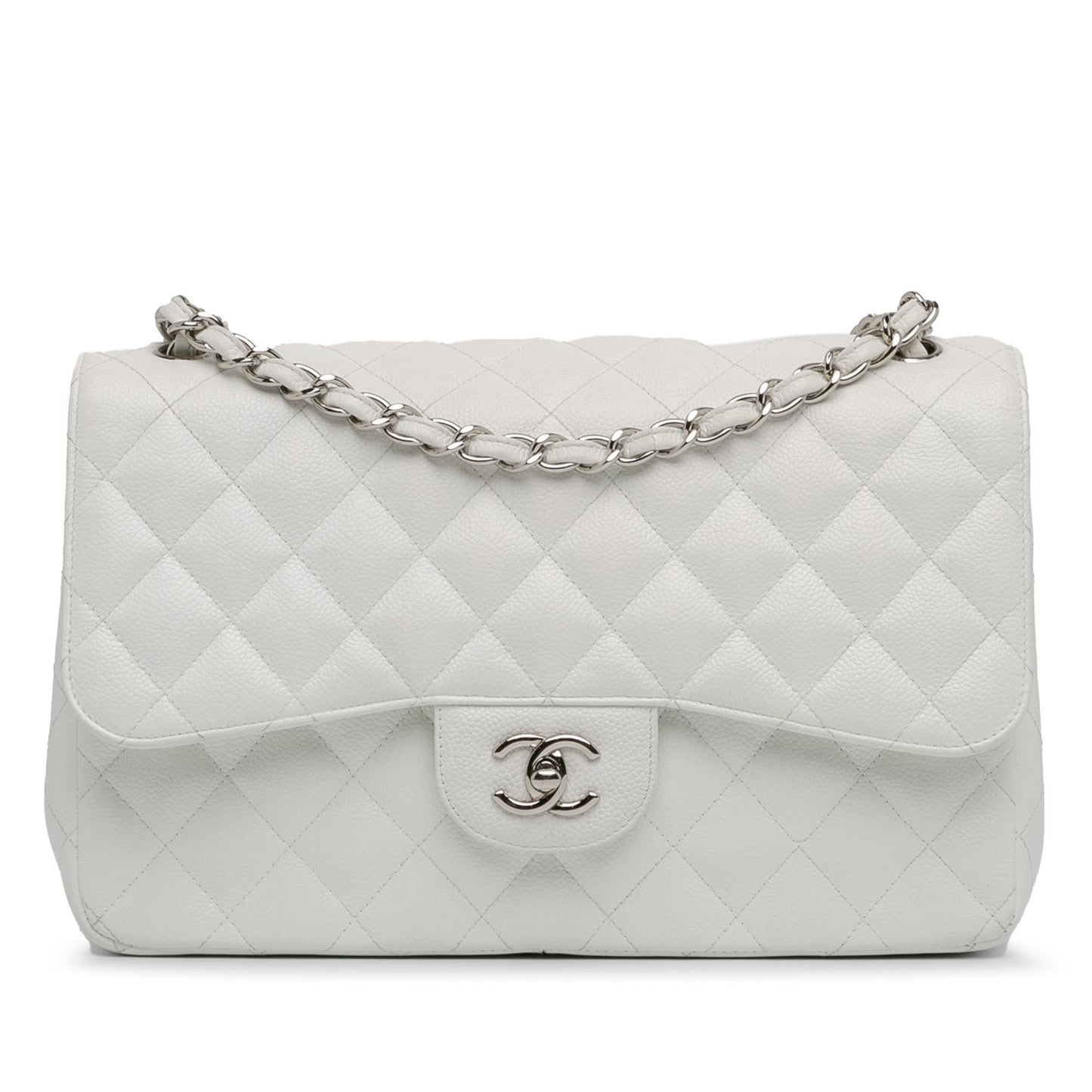 Chanel Jumbo Classic Caviar Double Flap (SHG-2x97Of) Shoulder Bag
