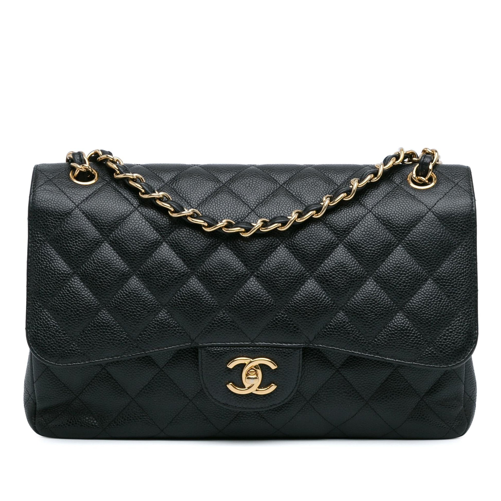 Chanel Jumbo Classic Caviar Double Flap (SHG-DrtEqA) Shoulder Bag