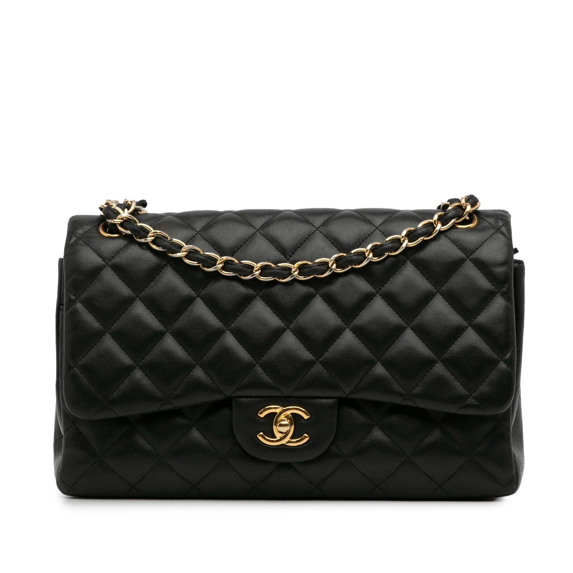 Chanel Jumbo Classic Lambskin Double Flap (SHG-FyBqVD) Shoulder Bag