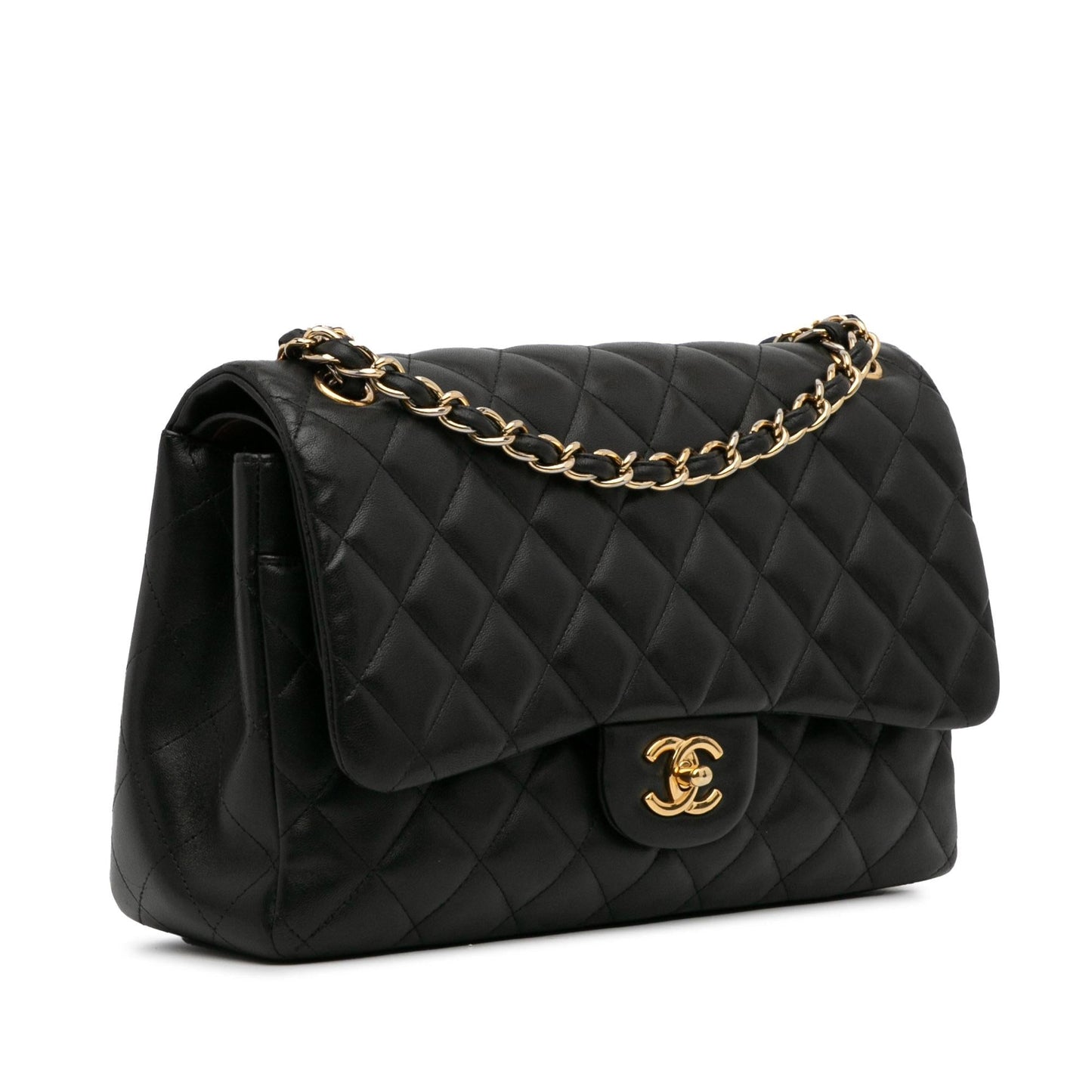 Chanel Jumbo Classic Lambskin Double Flap (SHG-FyBqVD) Shoulder Bag