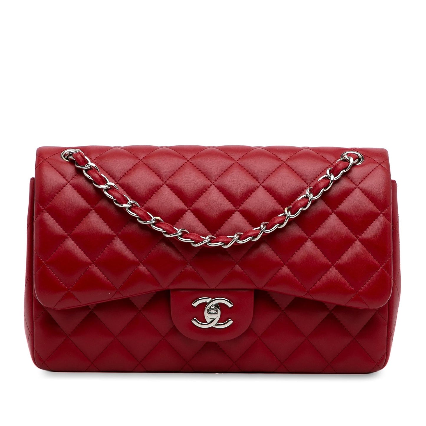 Chanel Jumbo Classic Lambskin Double Flap (SHG-47eMtg) Shoulder Bag