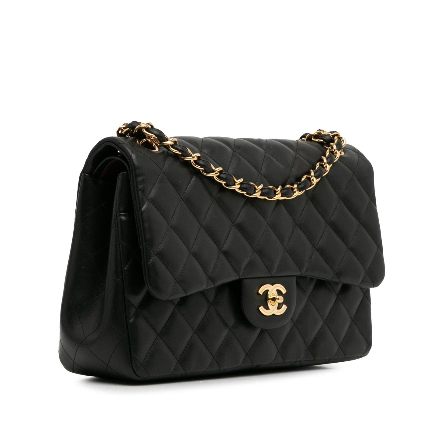 Chanel Jumbo Classic Lambskin Double Flap (SHG-IxfEjr) Shoulder Bag