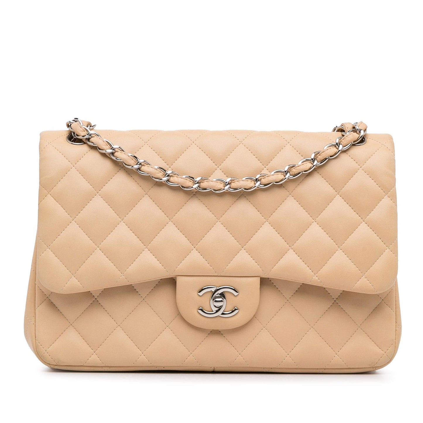 Chanel Jumbo Classic Lambskin Double Flap (SHG-0s6J1b) Shoulder Bag