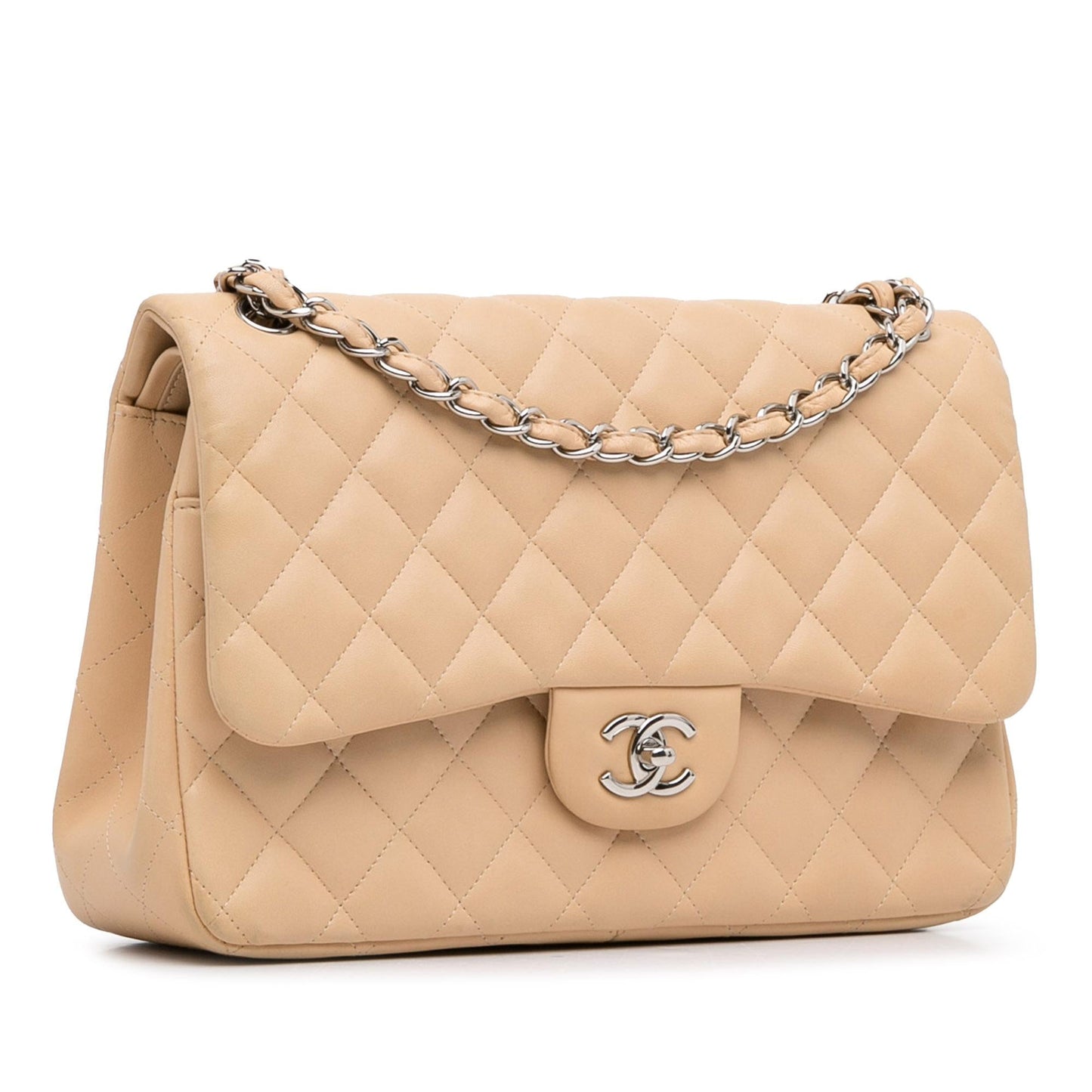 Chanel Jumbo Classic Lambskin Double Flap (SHG-0s6J1b) Shoulder Bag