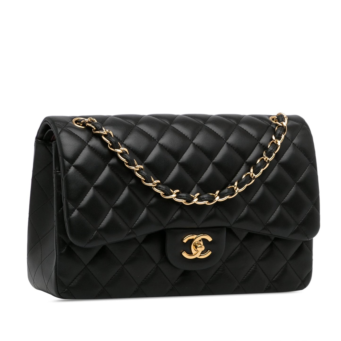 Chanel Jumbo Classic Lambskin Double Flap (SHG-9p8KiG) Shoulder Bag