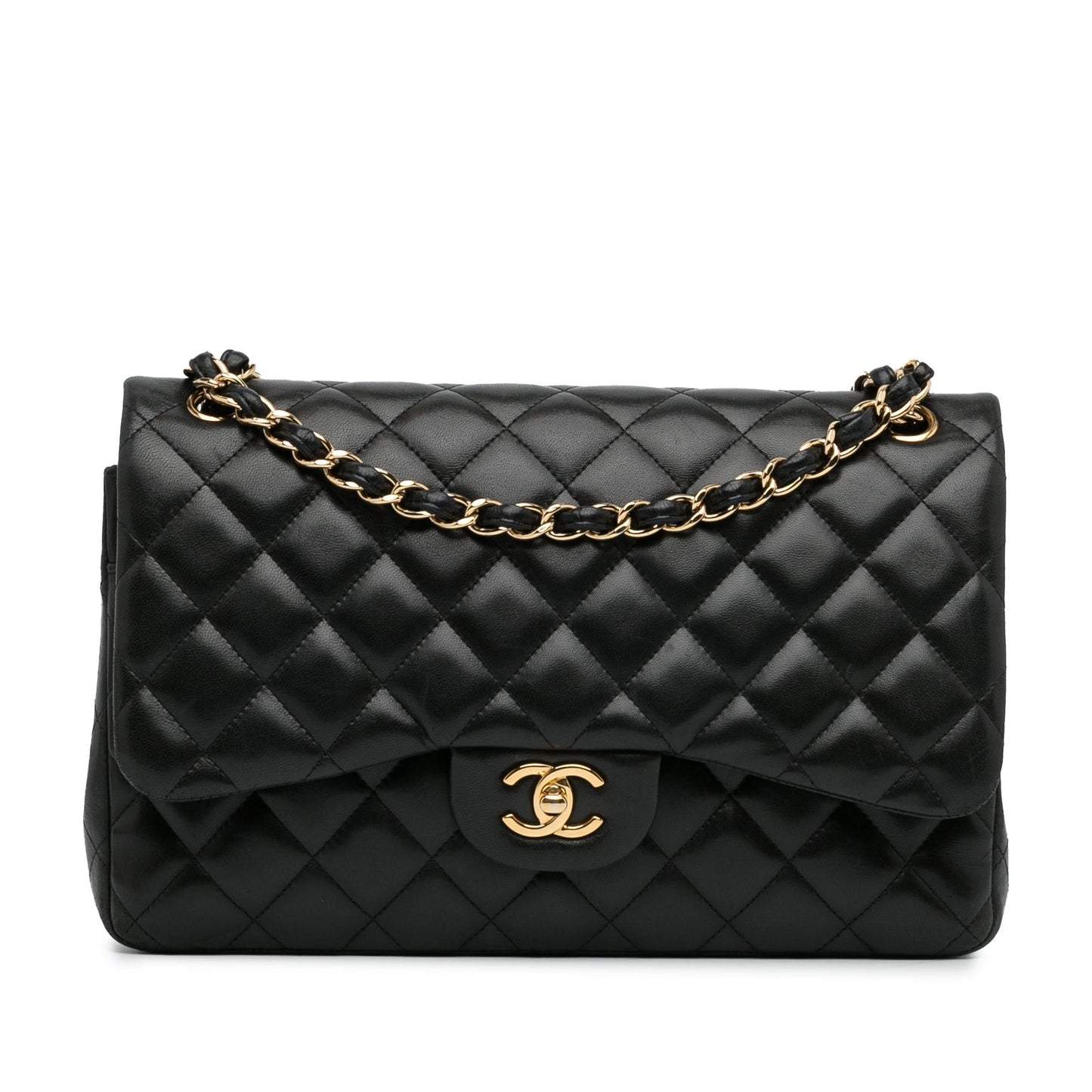 Chanel Jumbo Classic Lambskin Double Flap (SHG-yj9hwp) Shoulder Bag