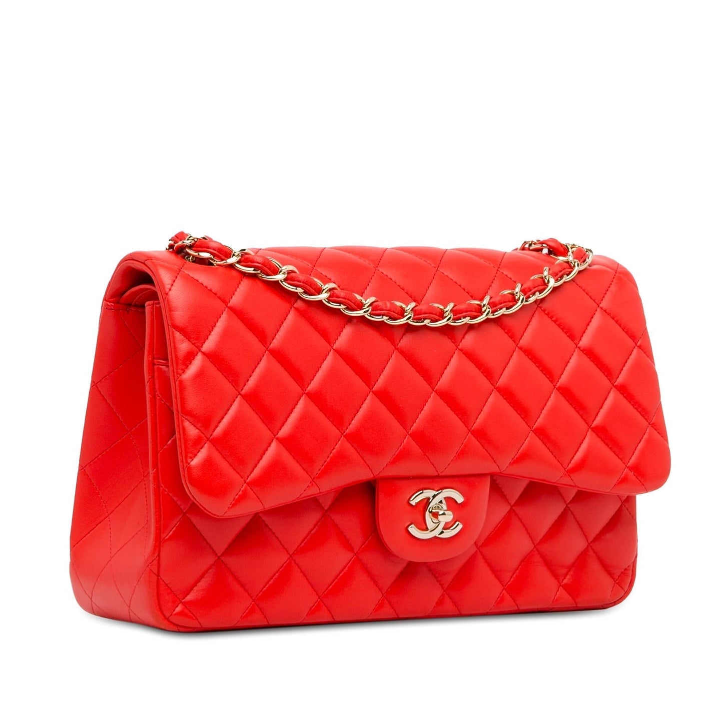 Chanel Jumbo Classic Lambskin Double Flap (SHG-UmY2Vt) Shoulder Bag