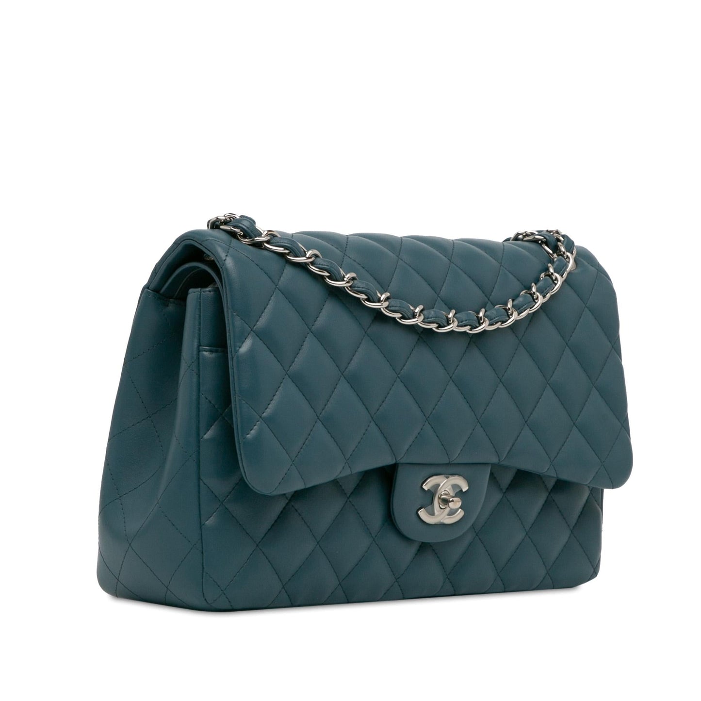 Chanel Jumbo Classic Lambskin Double Flap (SHG-ahjfnw) Shoulder Bag