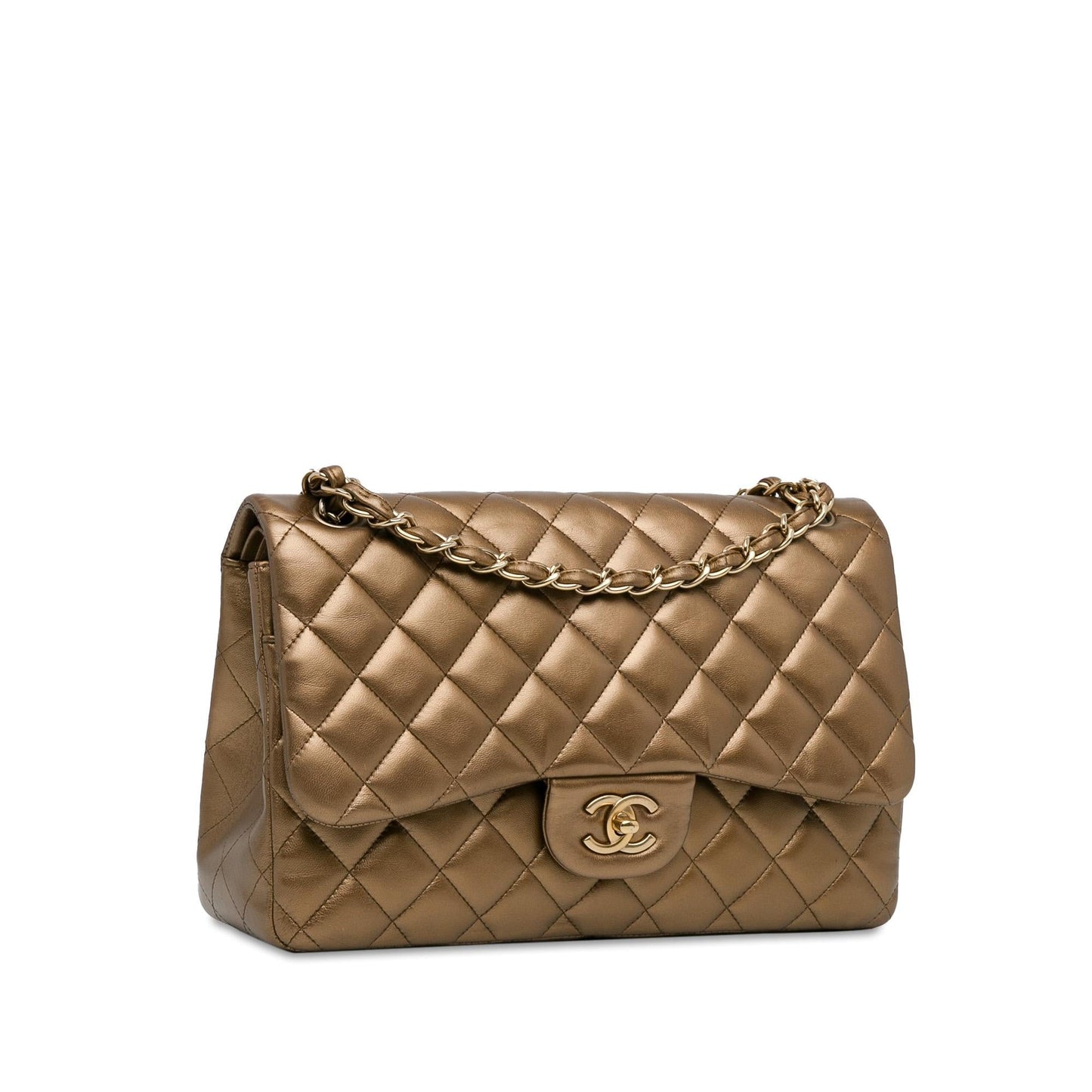 Chanel Jumbo Classic Lambskin Double Flap (SHG-hZQv8E) Shoulder Bag