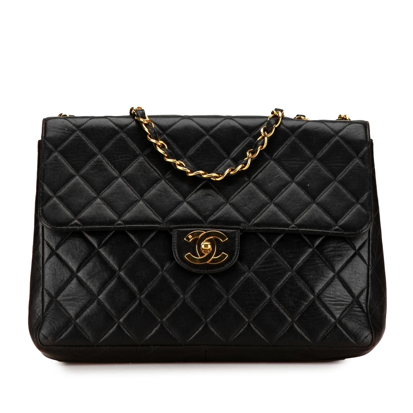 Chanel Jumbo Classic Lambskin Single Flap (SHG-DPt2yY) Shoulder Bag