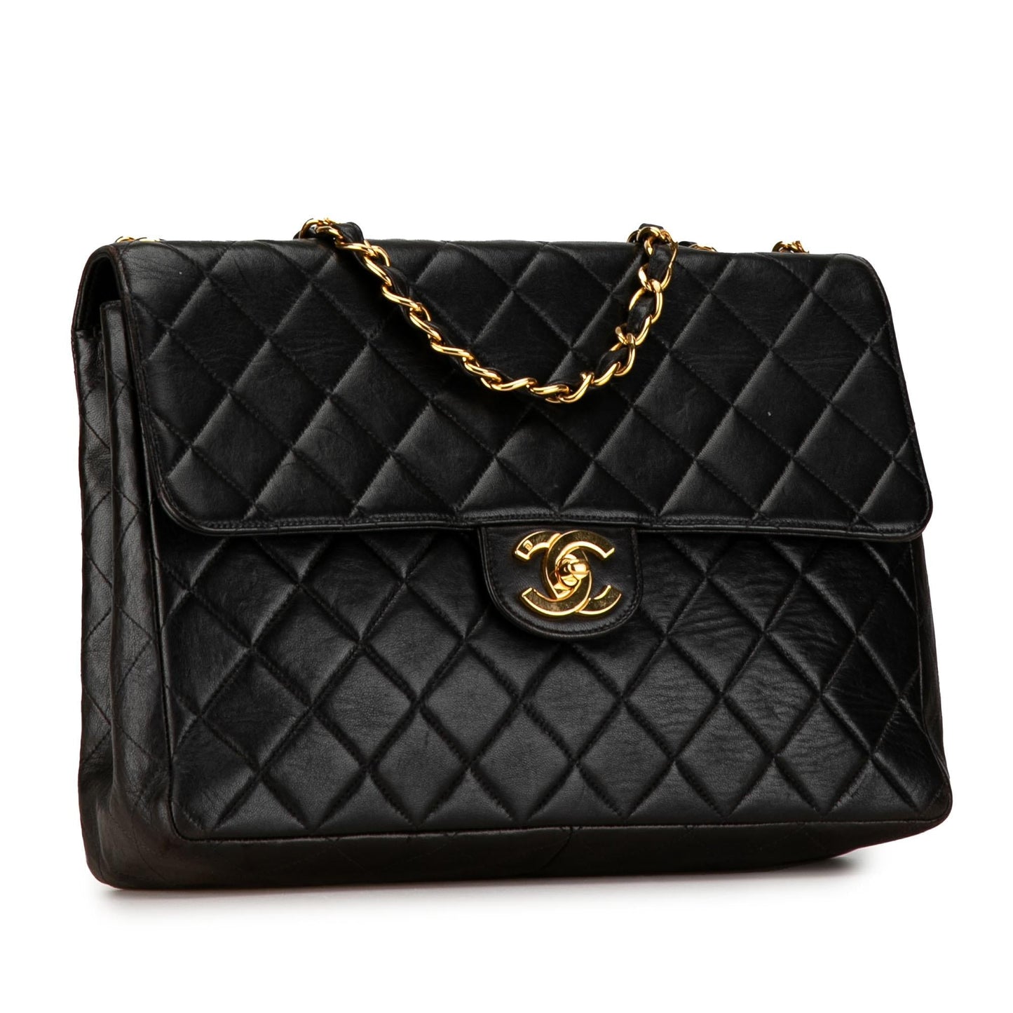 Chanel Jumbo Classic Lambskin Single Flap (SHG-DPt2yY) Shoulder Bag
