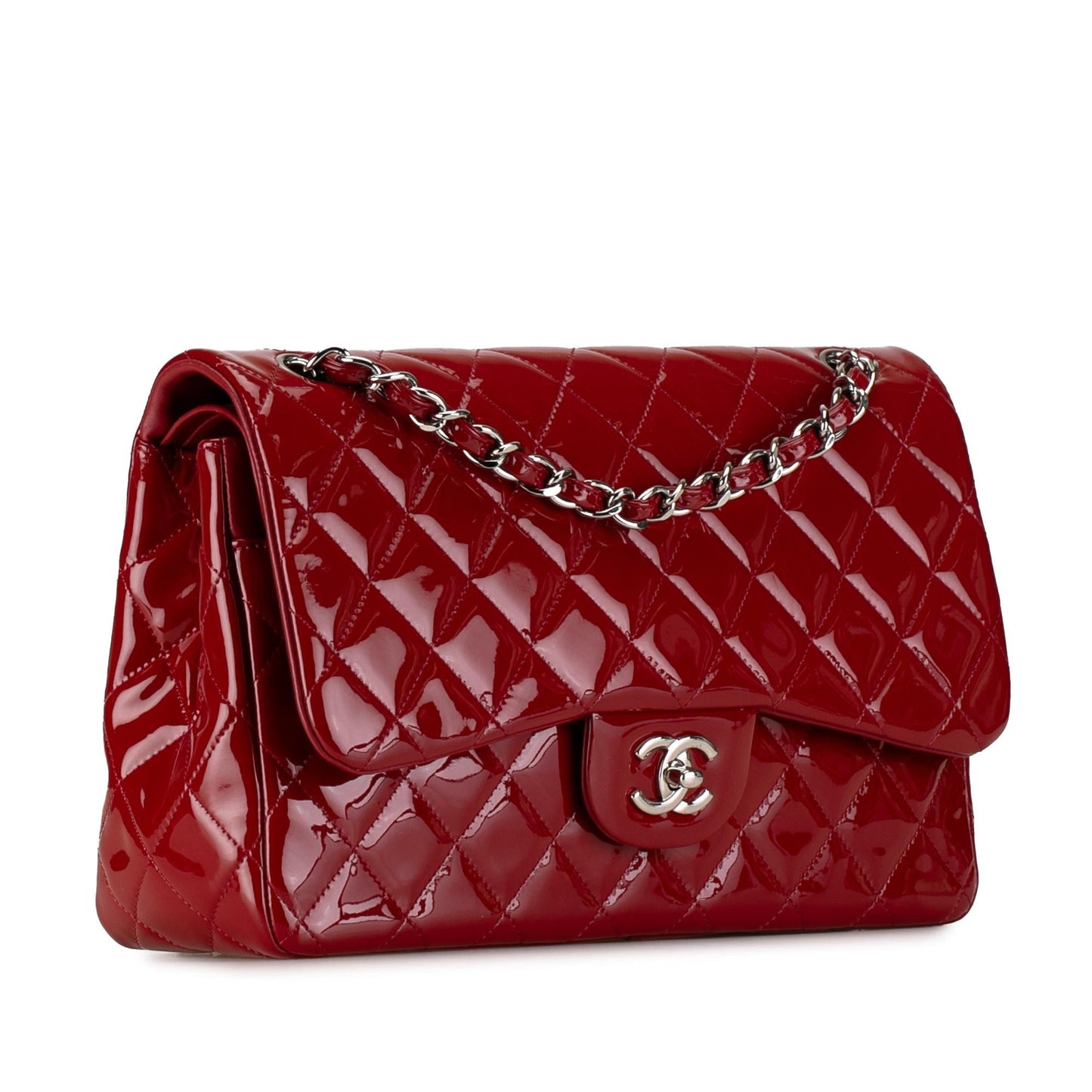 Chanel Jumbo Classic Patent Double Flap (SHG-rg1hZI) Shoulder Bag