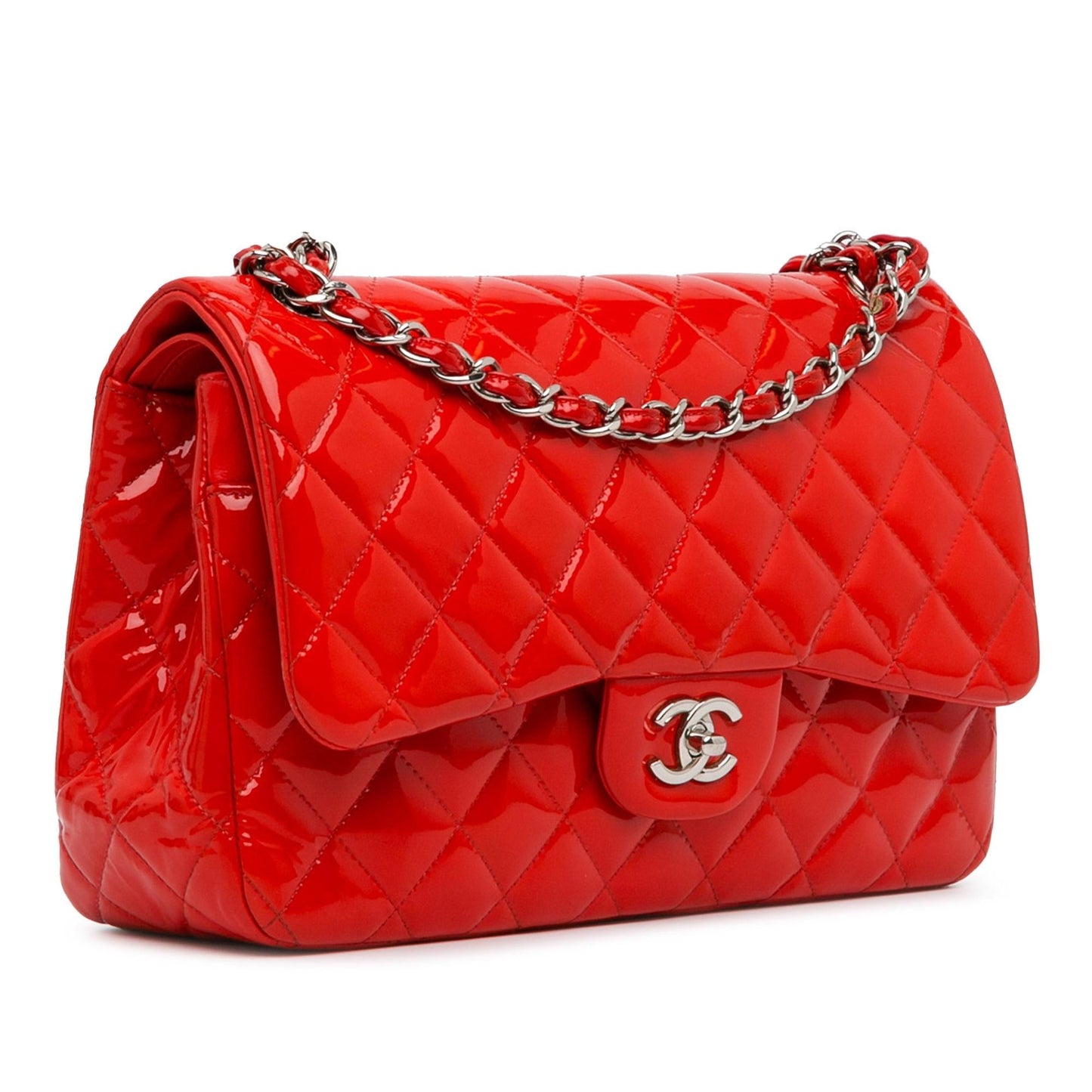 Chanel Jumbo Classic Patent Double Flap (SHG-Pg0nJy) Shoulder Bag